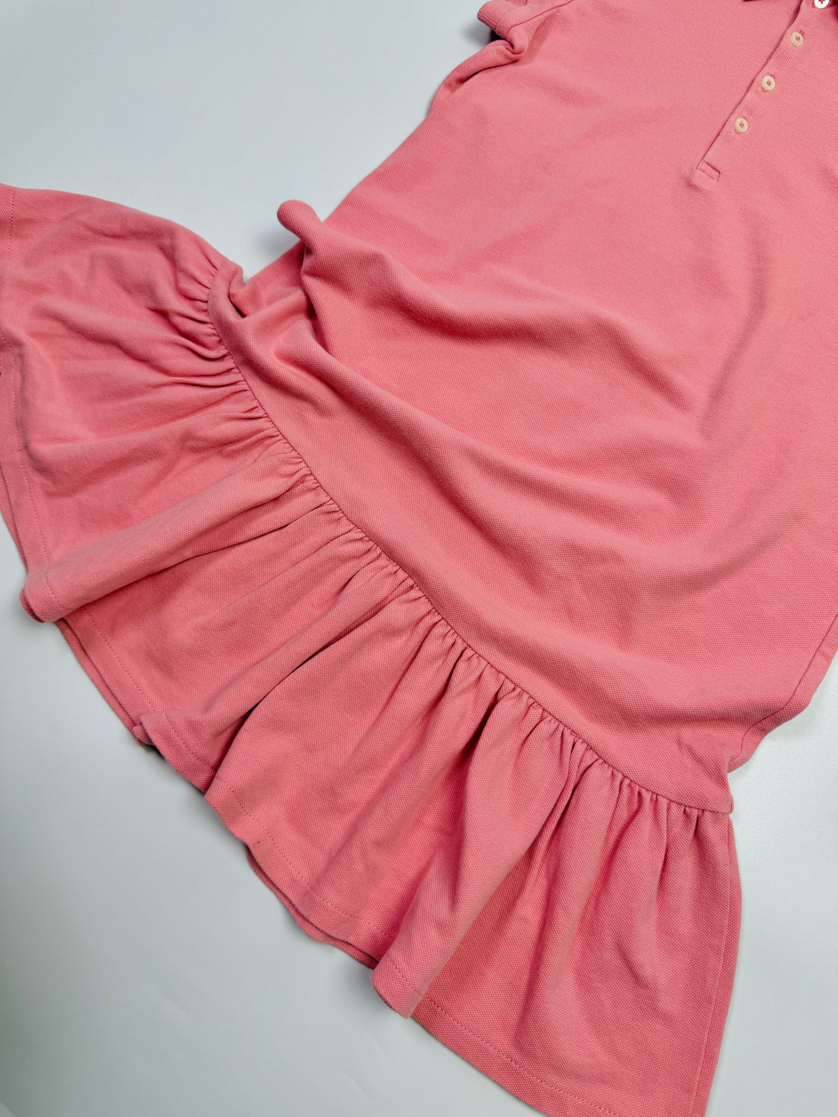 Ralph Lauren Pink Polo Dress with Flared Skirt