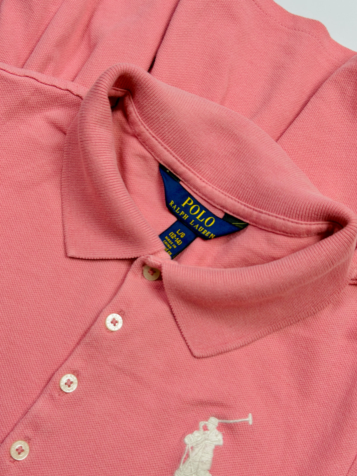 Ralph Lauren Pink Polo Dress with Flared Skirt