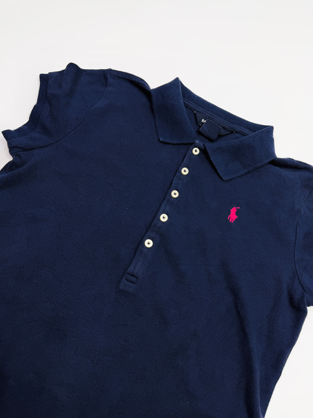Ralph Lauren Navy Polo Dress with Pink Pony