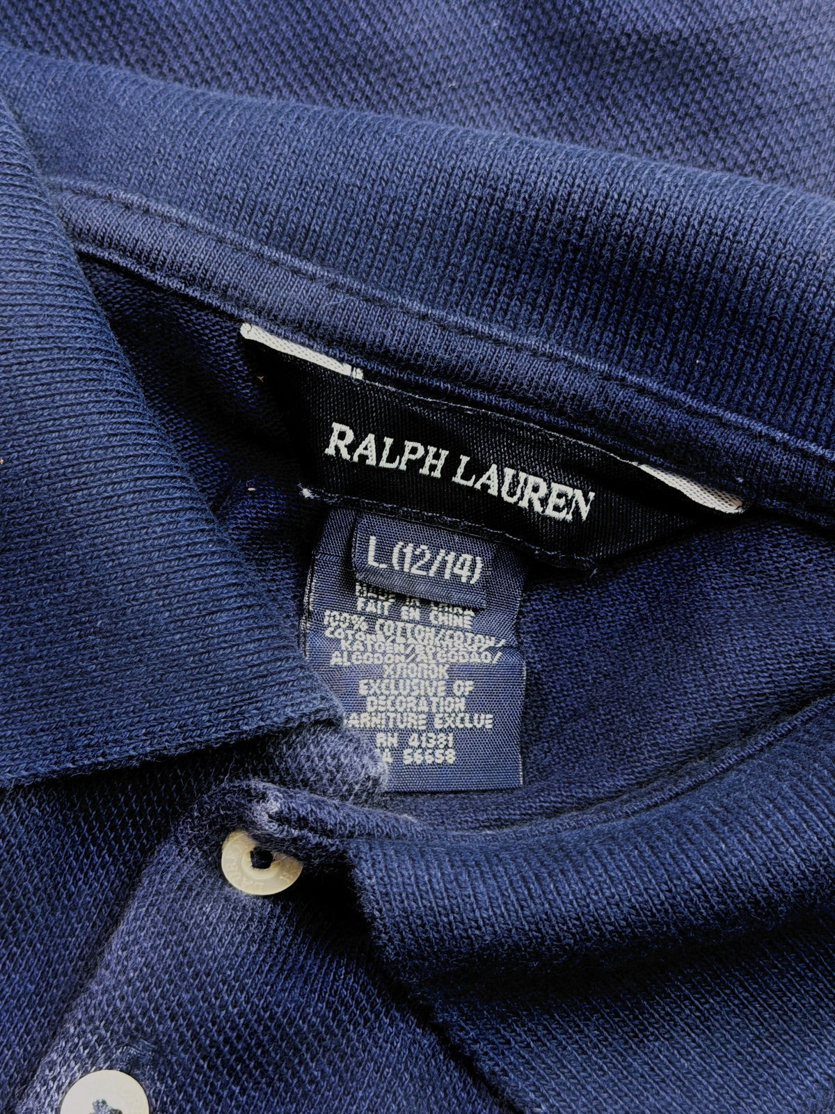 Ralph Lauren Navy Polo Dress with Pink Pony