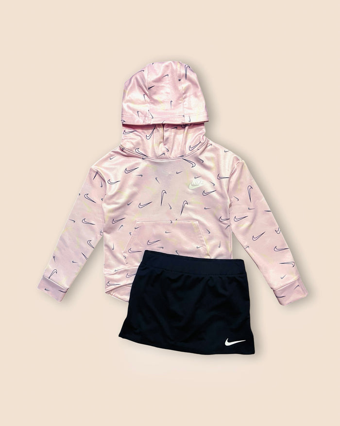 Nike Sports Set - Printed hoodie and skirt set