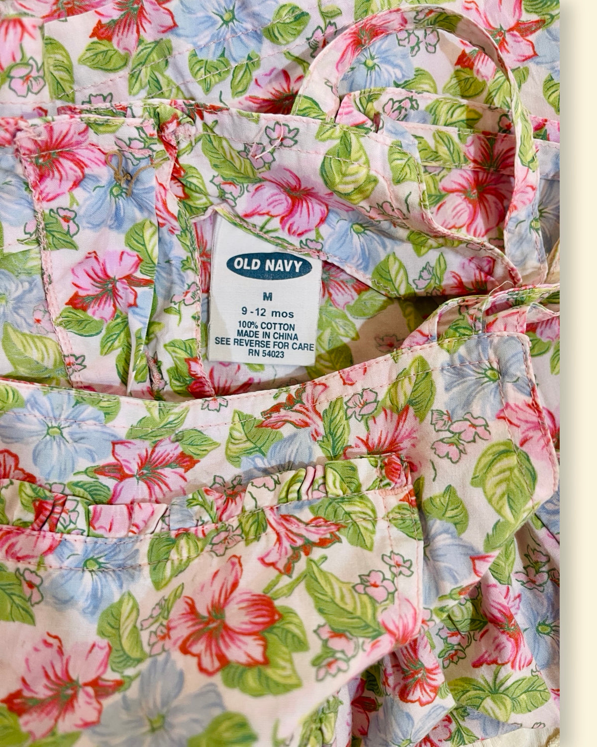 Vintage Old Navy Pastel Floral Smocked Sundress