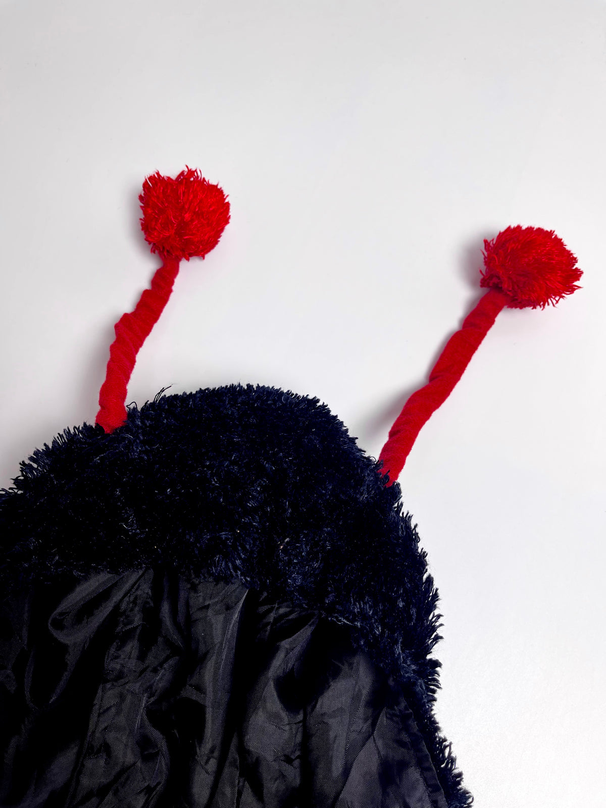 Ladybug Plush Hooded Jacket – Red & Black