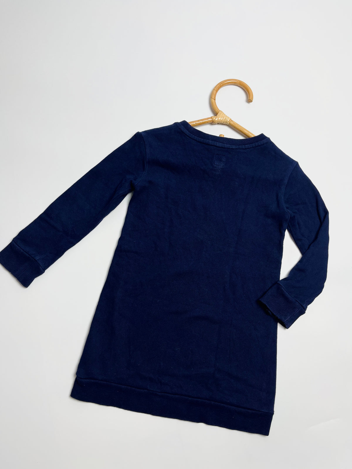 GAP Kids Navy Sequin Logo Long-Sleeve Dress | Girls