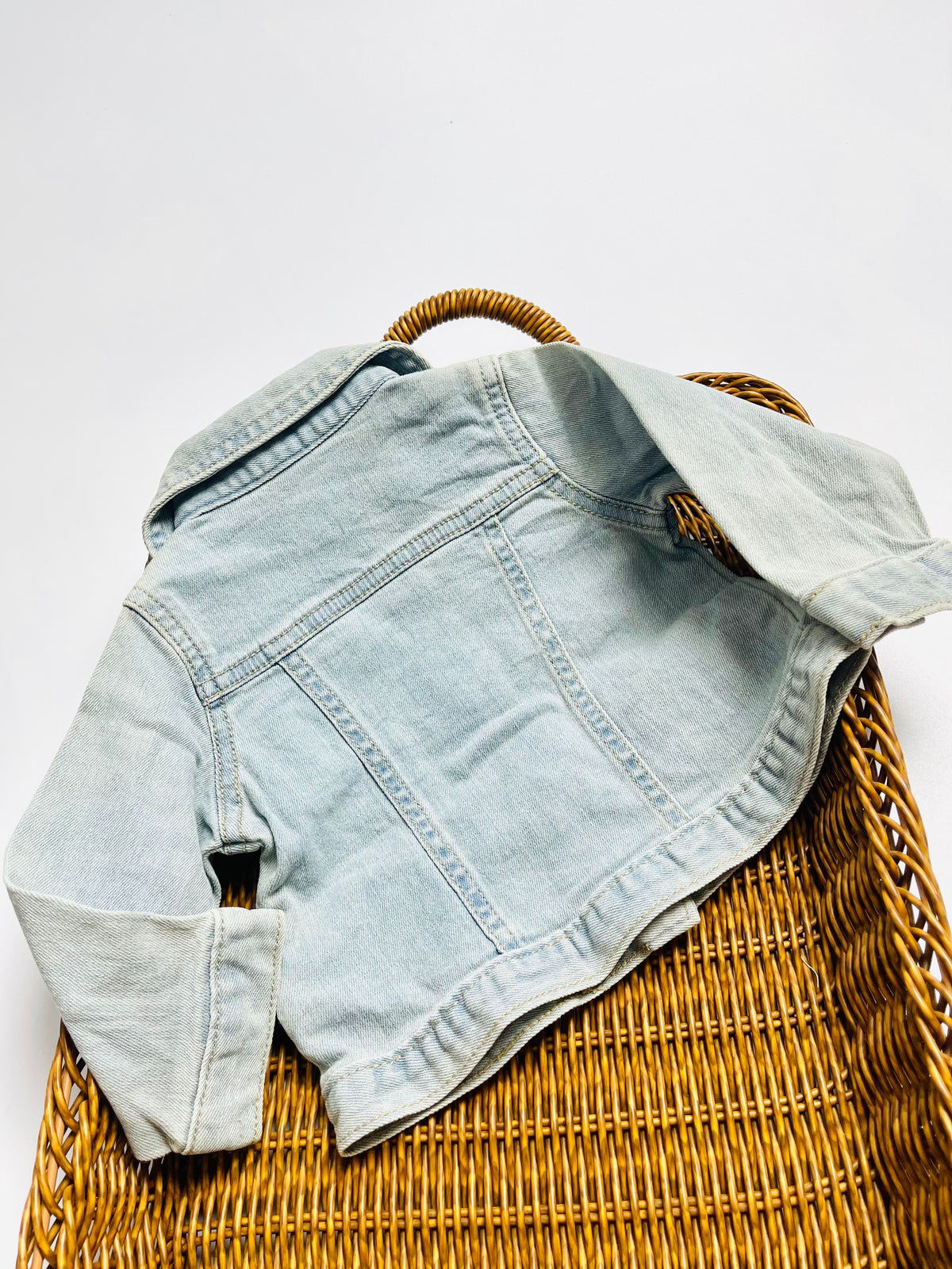 CARTER'S Light Wash Denim Jacket – Floral LiningER