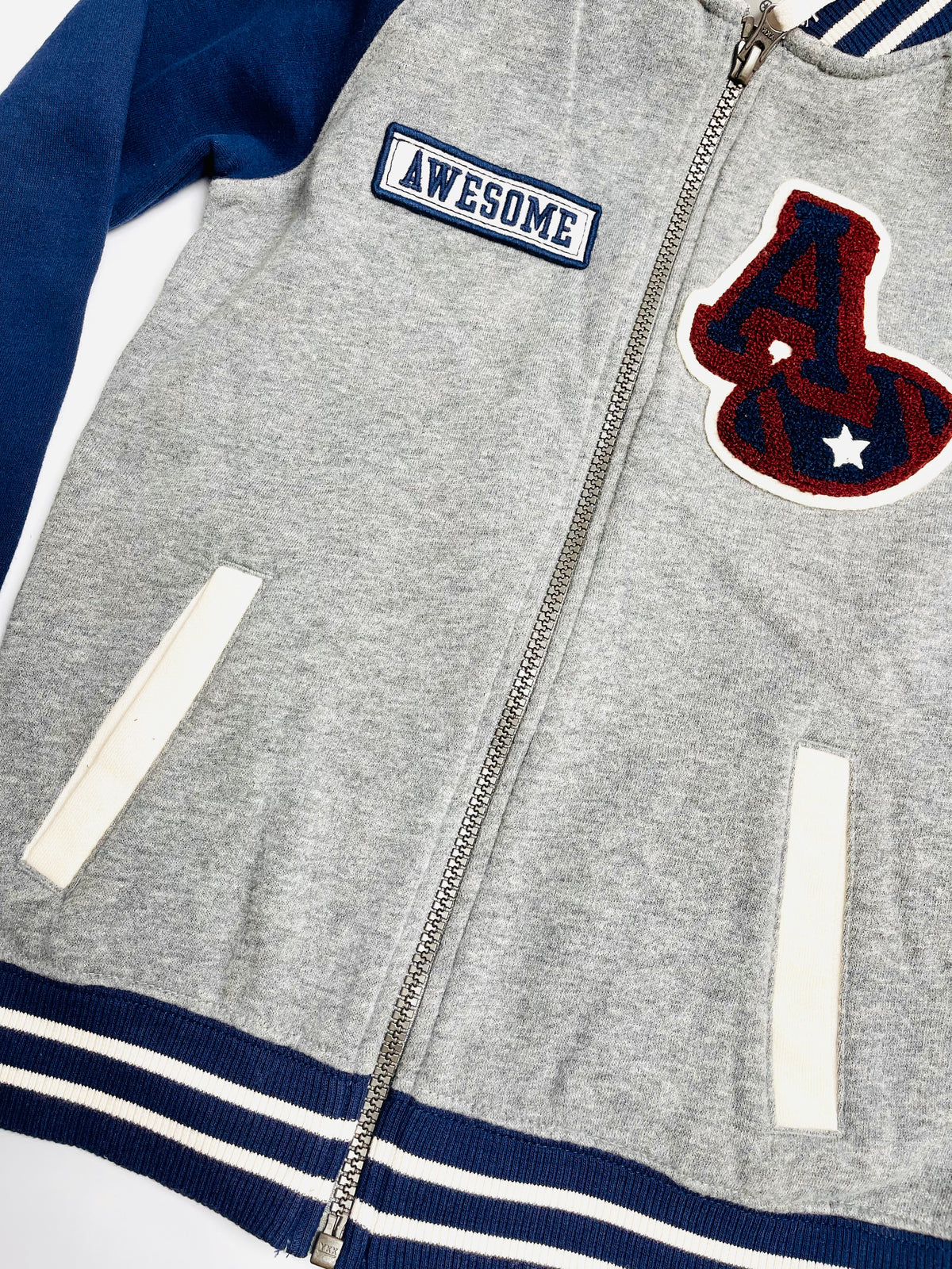 Carter’s Kids Blue & Gray Varsity Jacket