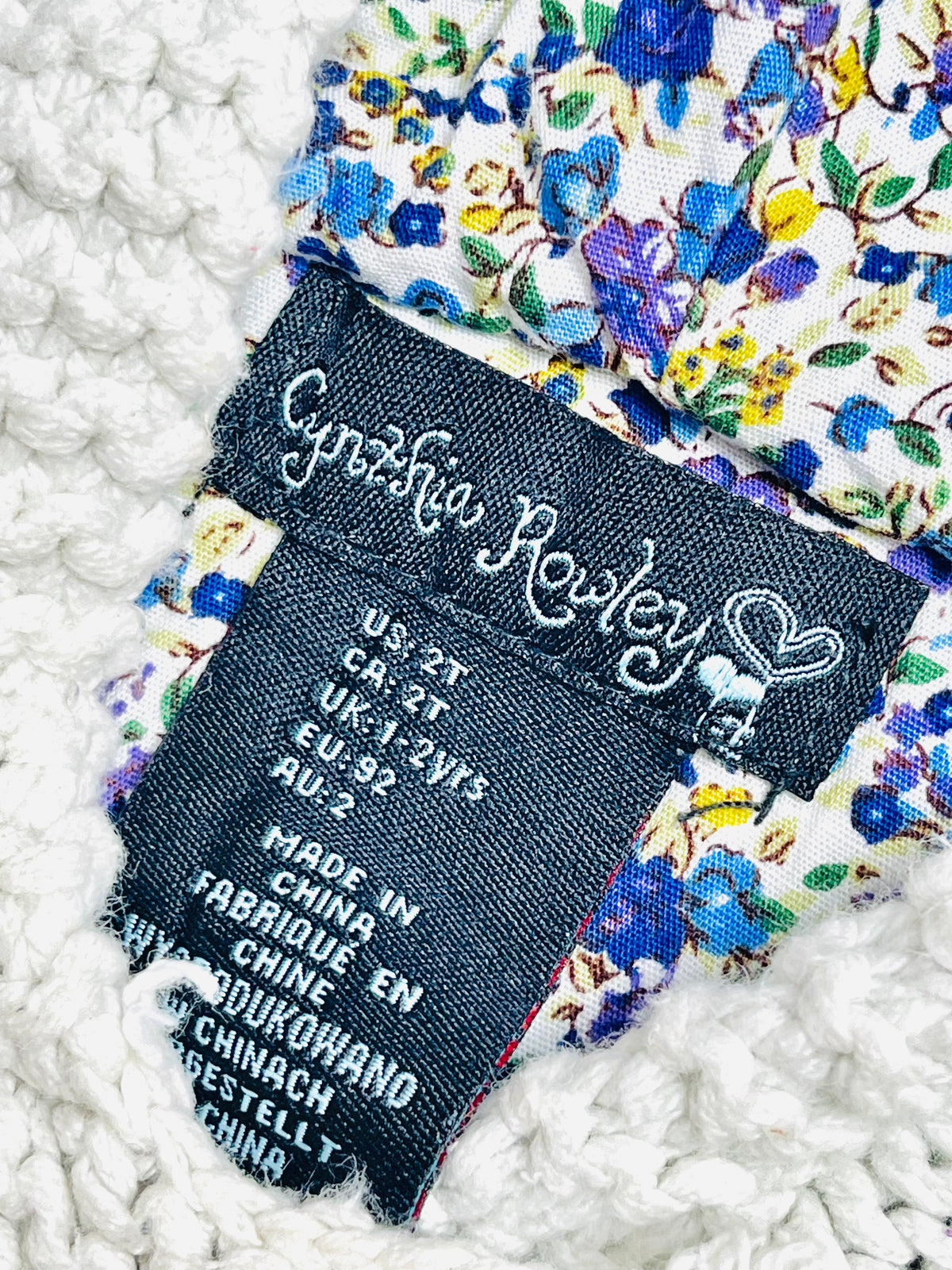 Cynthia Rowley Cream Knit Hooded Cardigan with Floral Lining