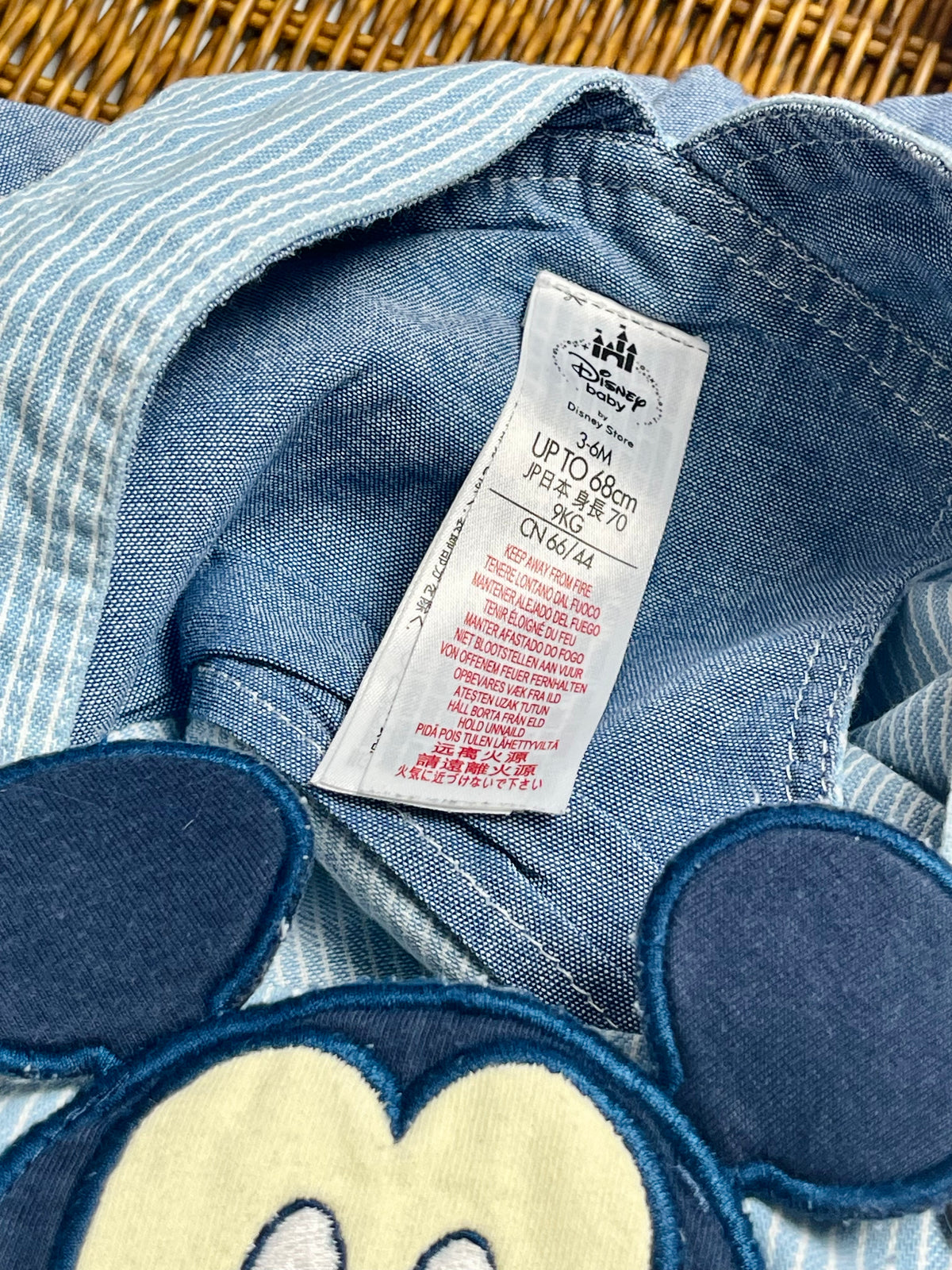 Vintage Disney Mickey Mouse Soft Denim Overalls