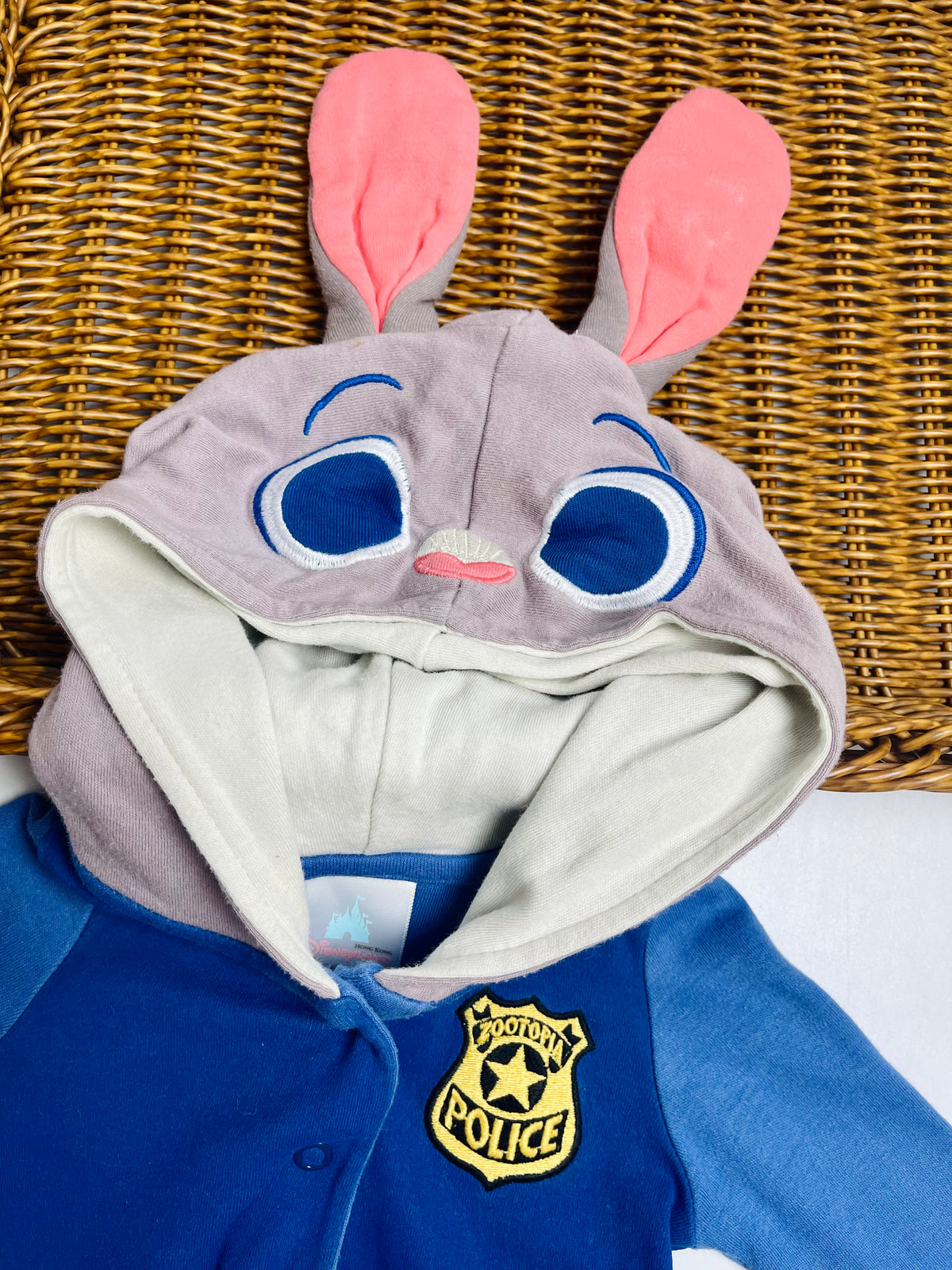Disney Zootopia Police Hooded Baby Bodysuit