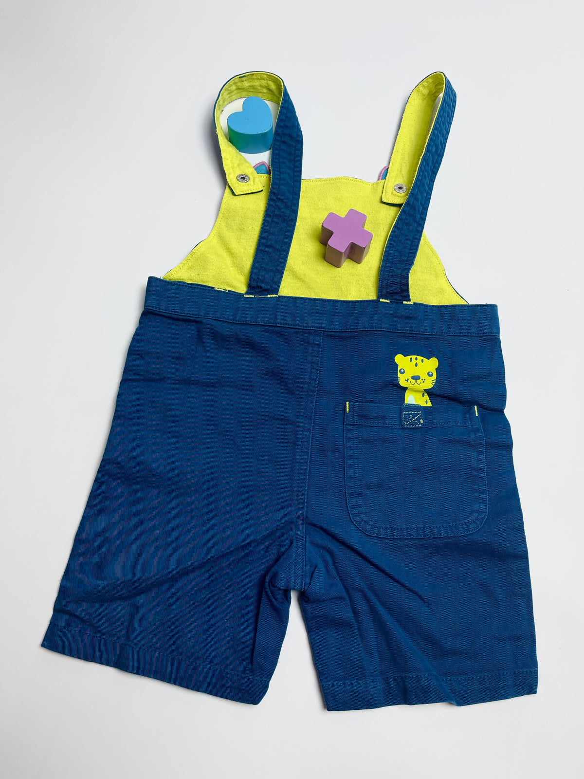 Disney Stitch Kids Denim Overalls with Embroidered Stitch