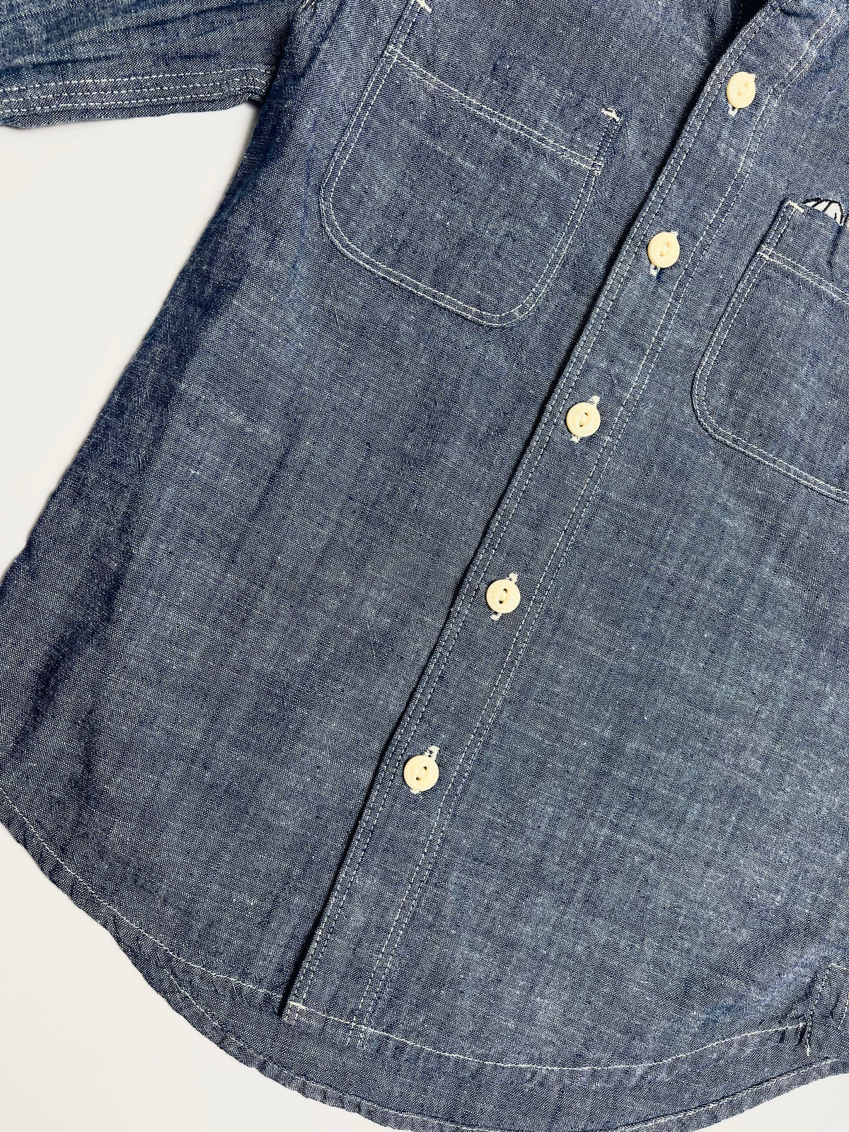 GAP x Disney Mickey Mouse Chambray Button-Down Shirt | Kids
