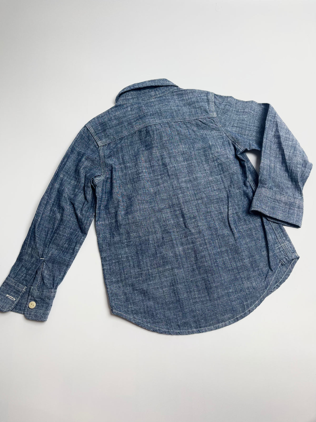 GAP x Disney Mickey Mouse Chambray Button-Down Shirt | Kids