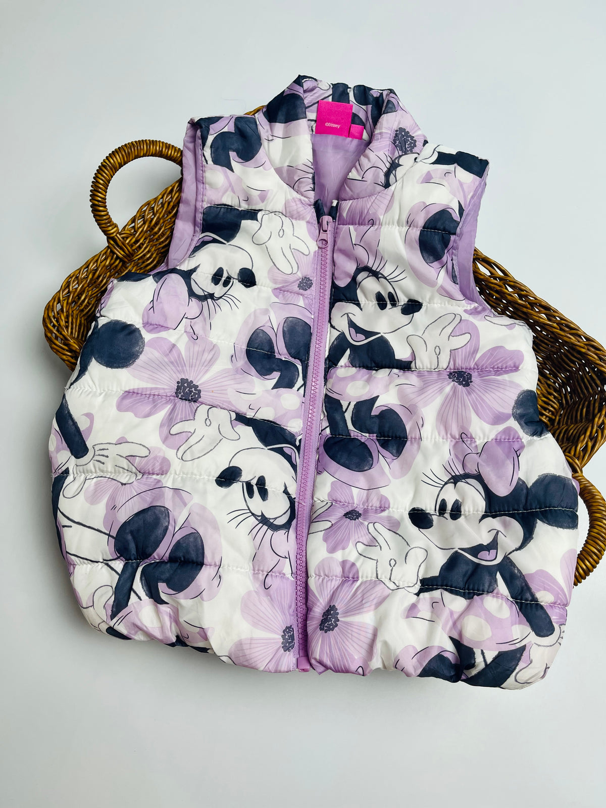 Disney Minnie Mouse Floral Puffer Vest | Girls