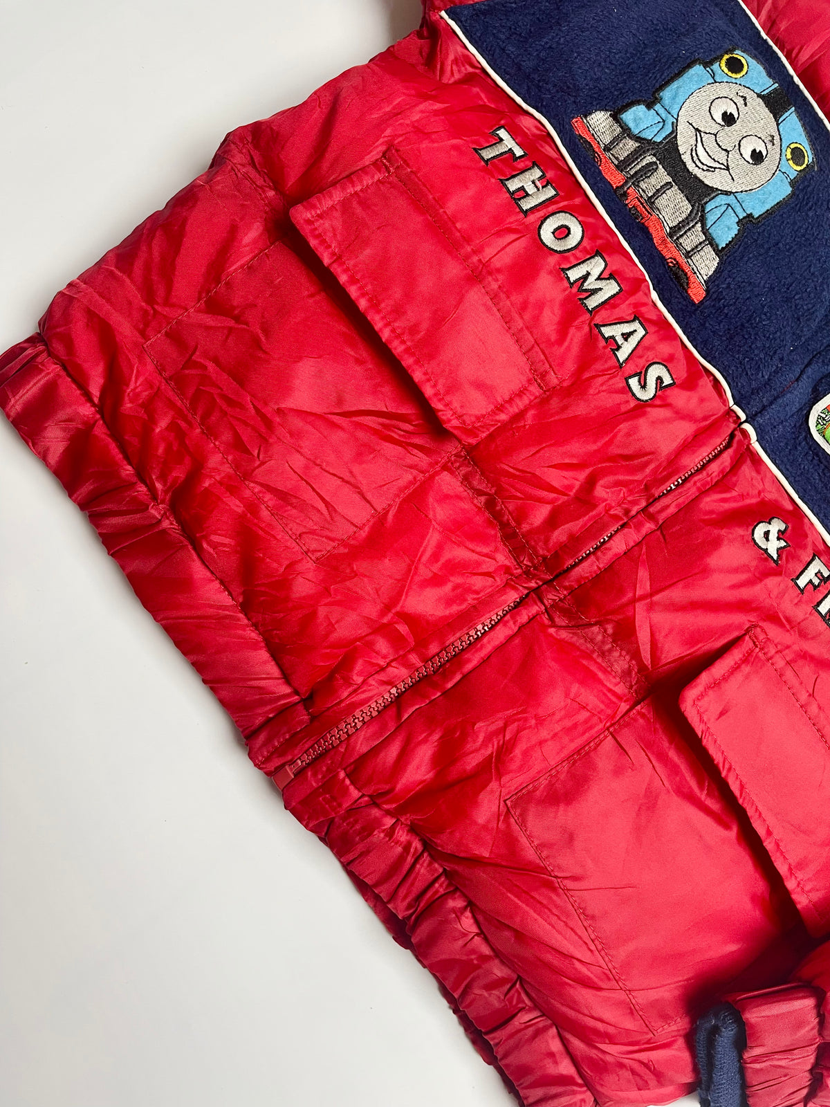 Vintage Thomas & Friends Red Hooded Puffer Jacket | Kids