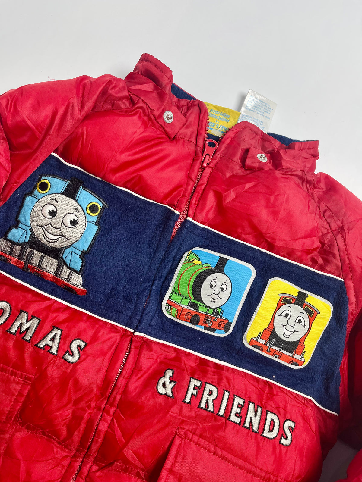 Vintage Thomas & Friends Red Hooded Puffer Jacket | Kids