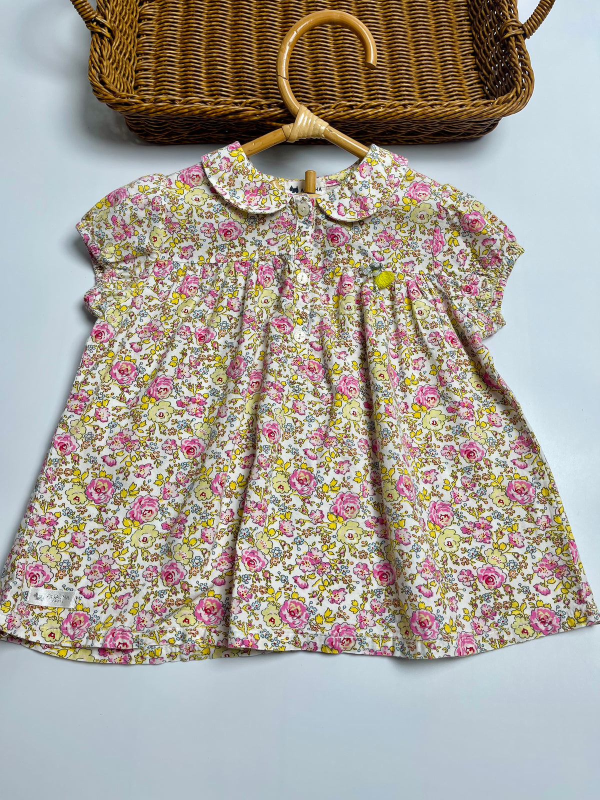Agatha Paris Floral Peter Pan Collar Blouse | Girls