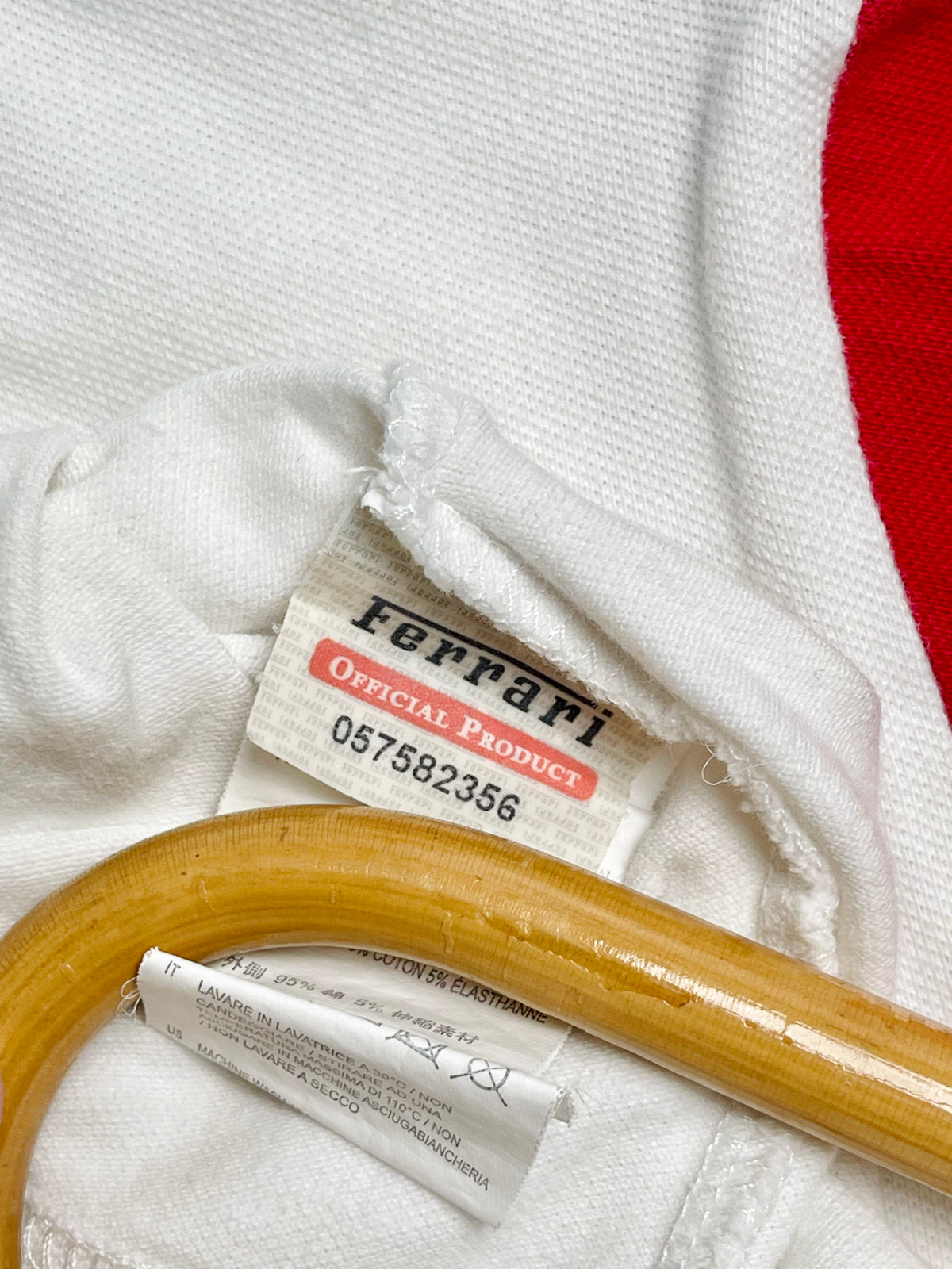 Ferrari White, Red & Navy Polo Shirt | Boys