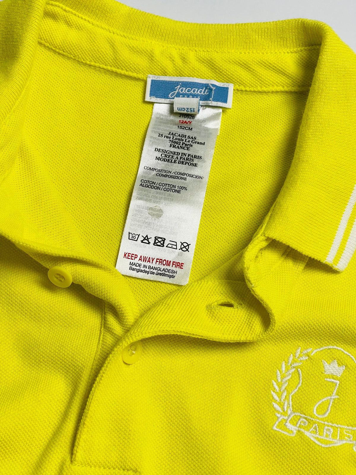 Jacadi Paris Bright Yellow Polo Shirt | Boys