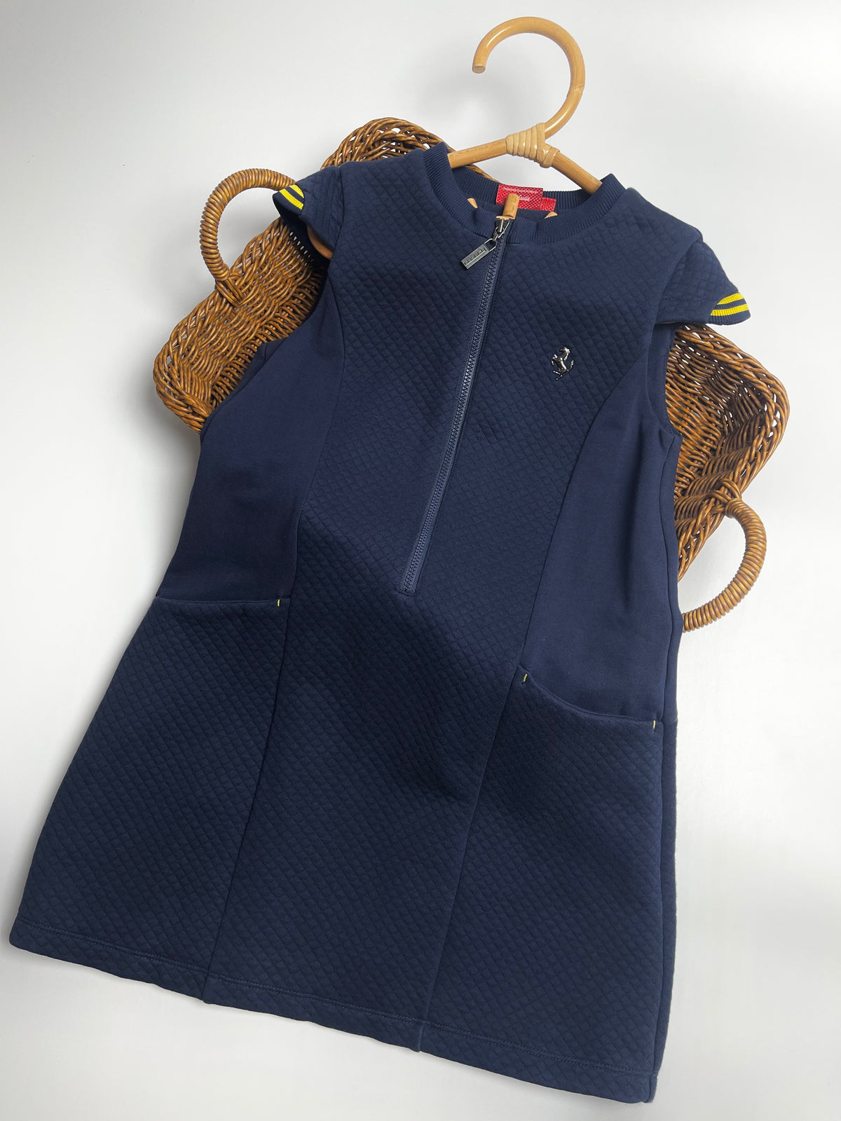Ferrari Navy Quilted Polo Dress | Girls