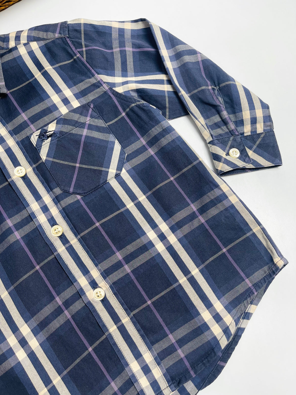 Burberry Kids Vintage Check Long-Sleeve Cotton Shirt