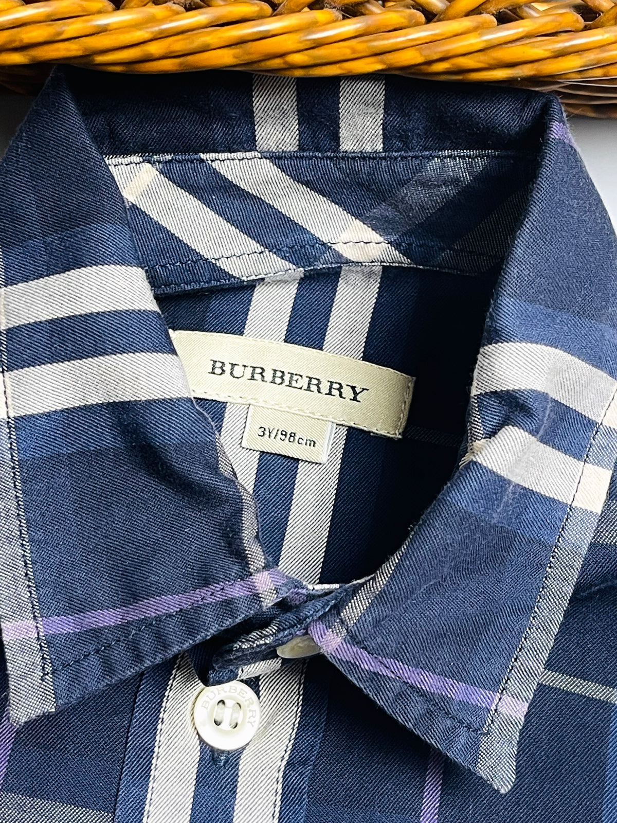 Burberry Kids Vintage Check Long-Sleeve Cotton Shirt
