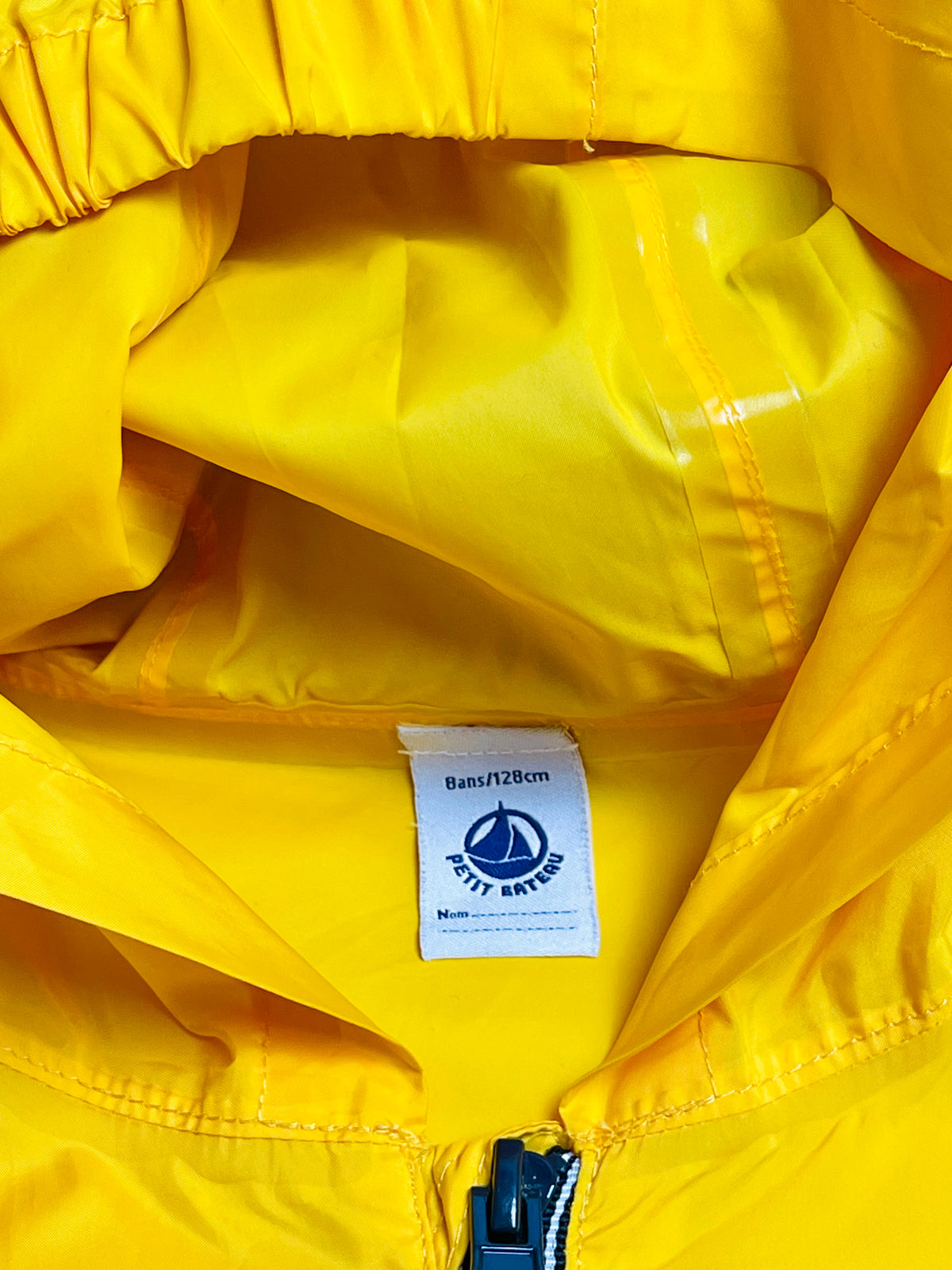 Petit Bateau Yellow Hooded Windbreaker Jacket | Kids