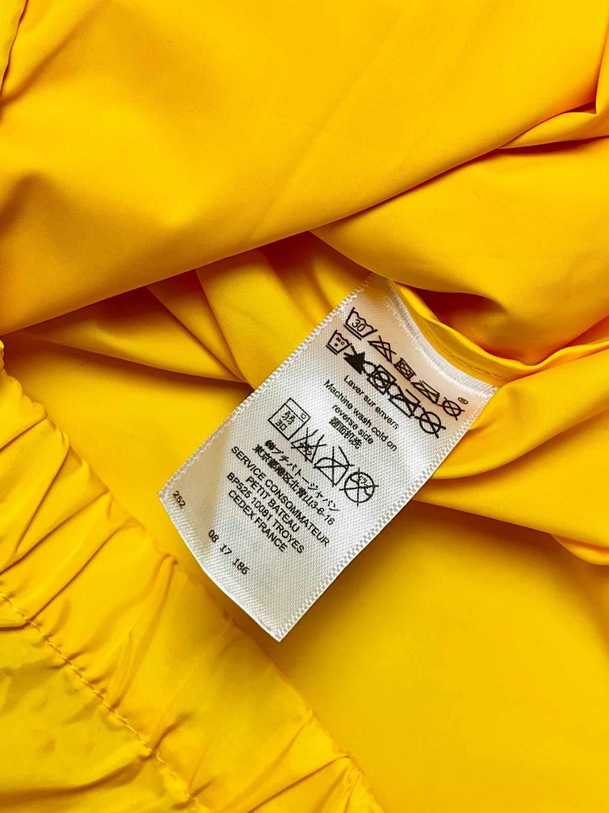 Petit Bateau Yellow Hooded Windbreaker Jacket | Kids