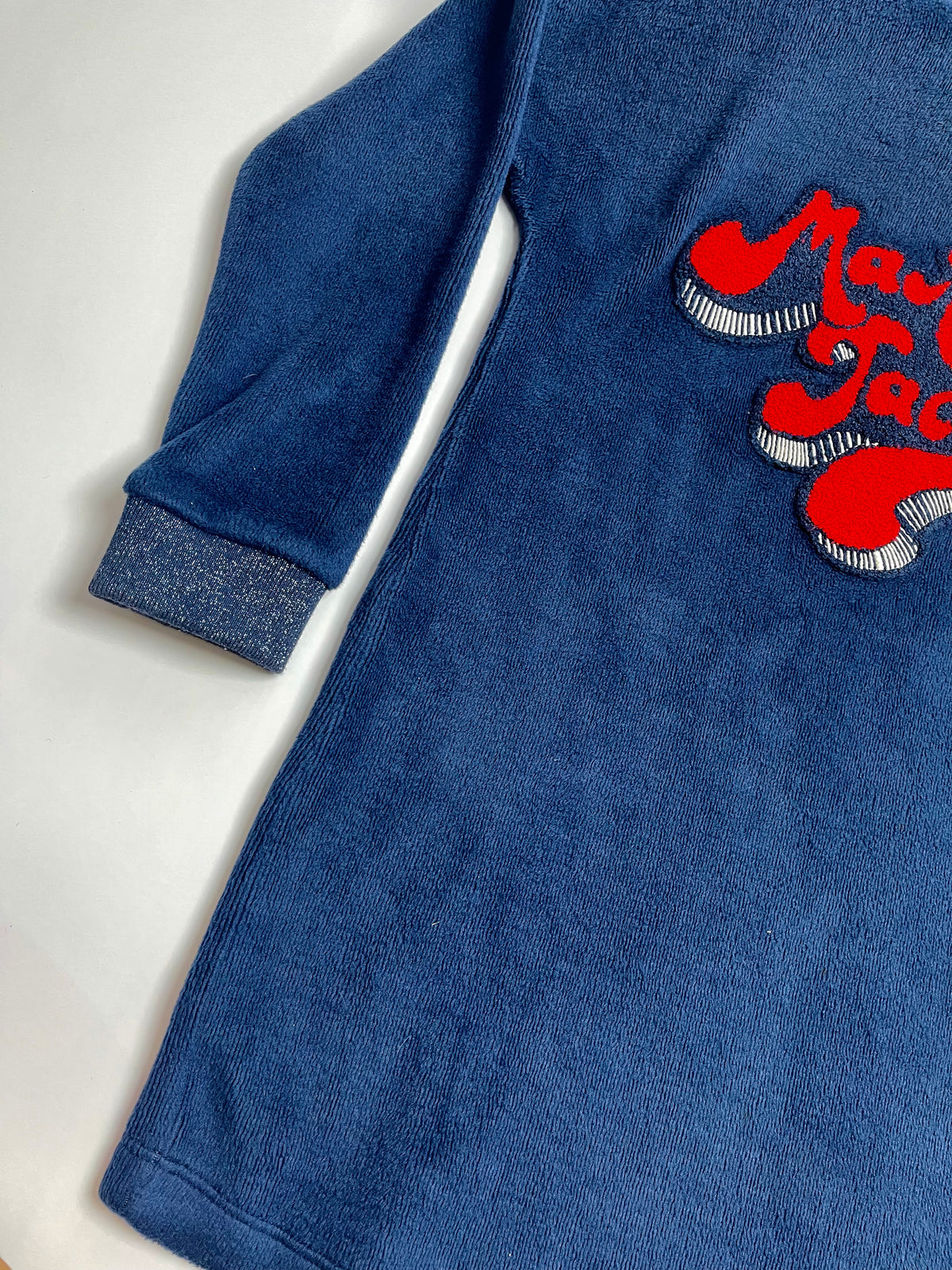 Marc Jacobs Kids Navy Velour Long-Sleeve Dress | Girls