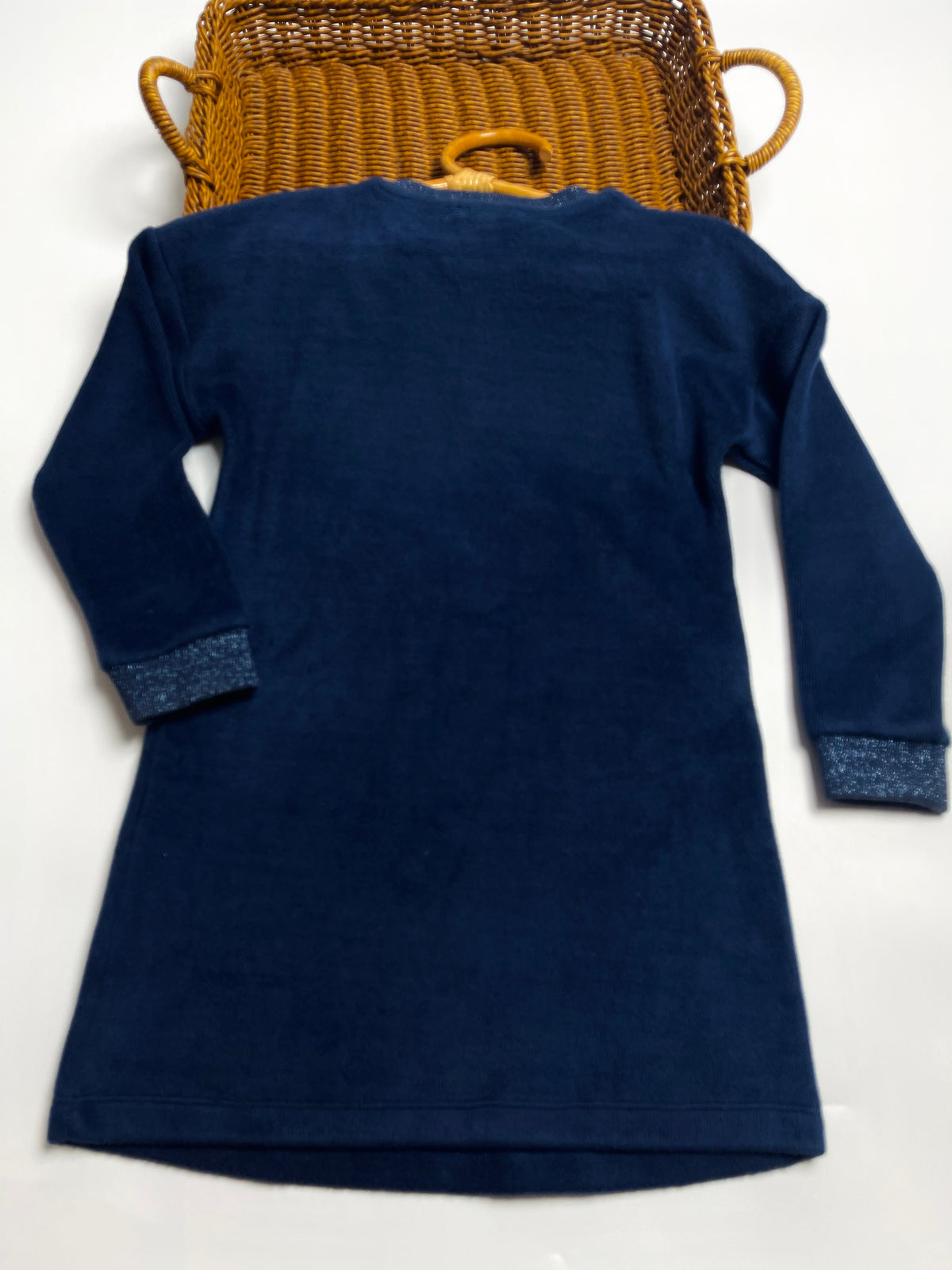 Marc Jacobs Kids Navy Velour Long-Sleeve Dress | Girls