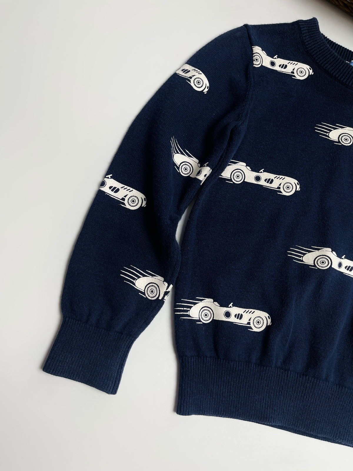 Jacadi Paris Navy Racing Car Sweater
