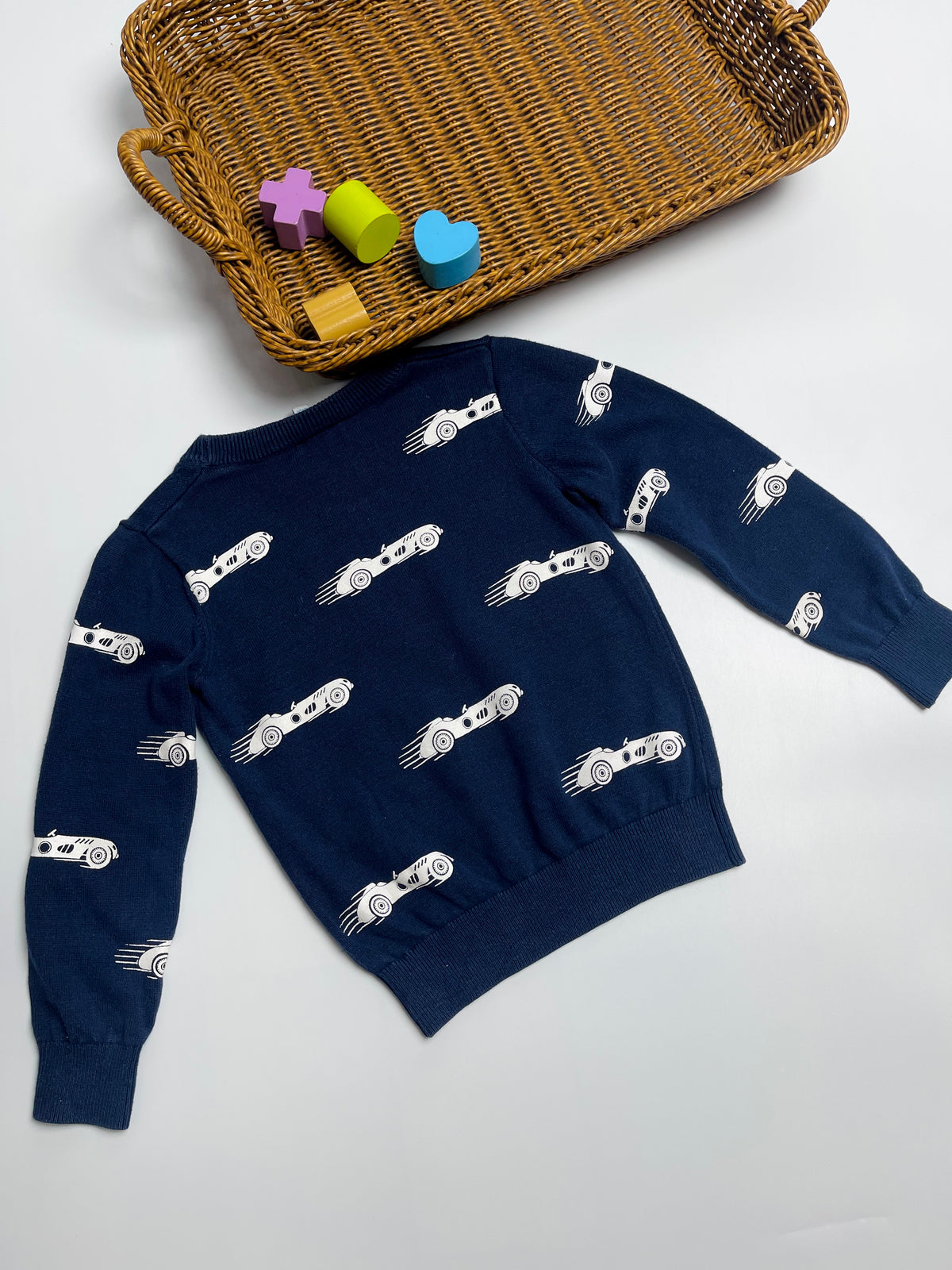 Jacadi Paris Navy Racing Car Sweater