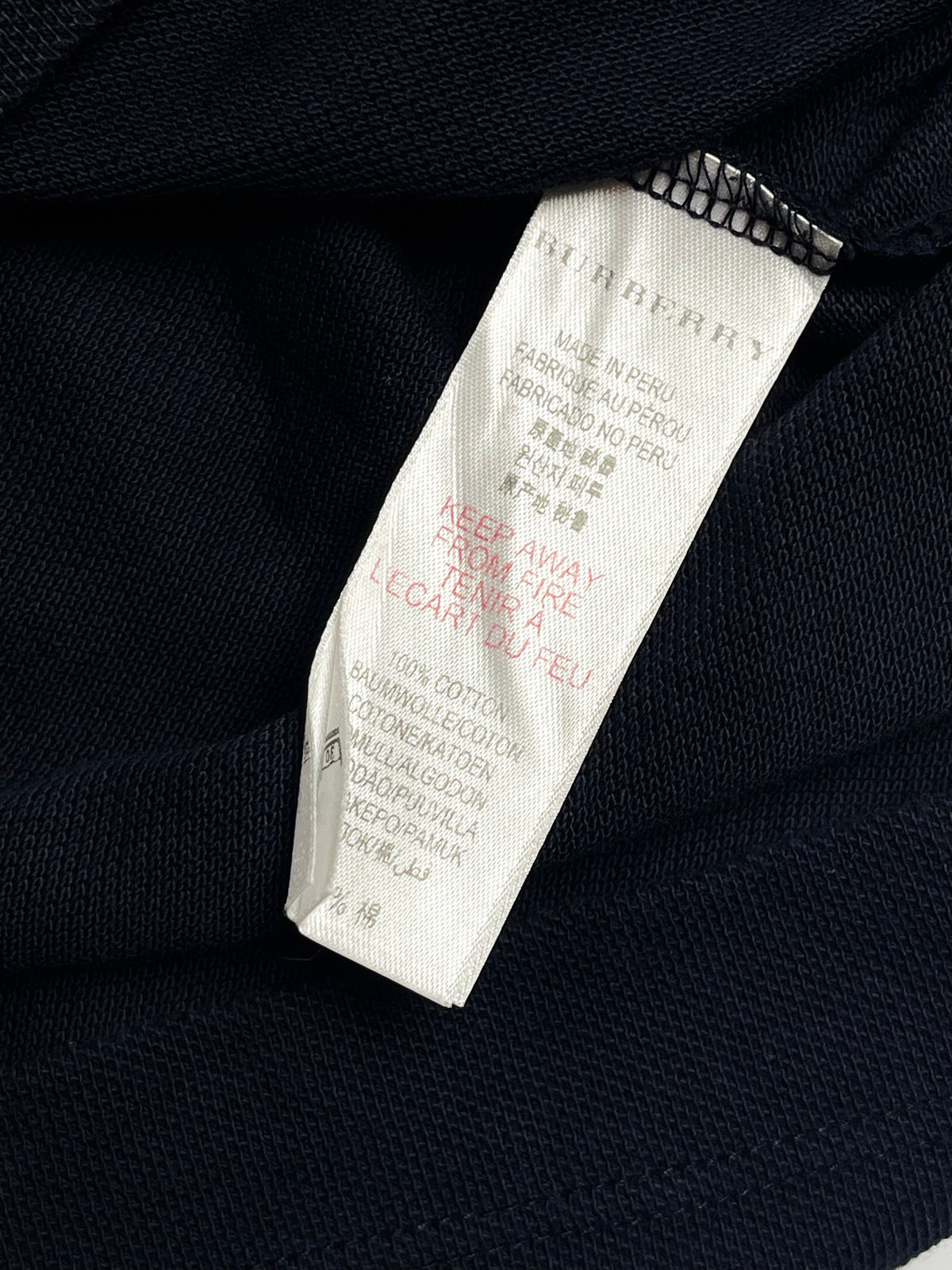 Burberry Kids Black Classic Polo Shirt | Boys
