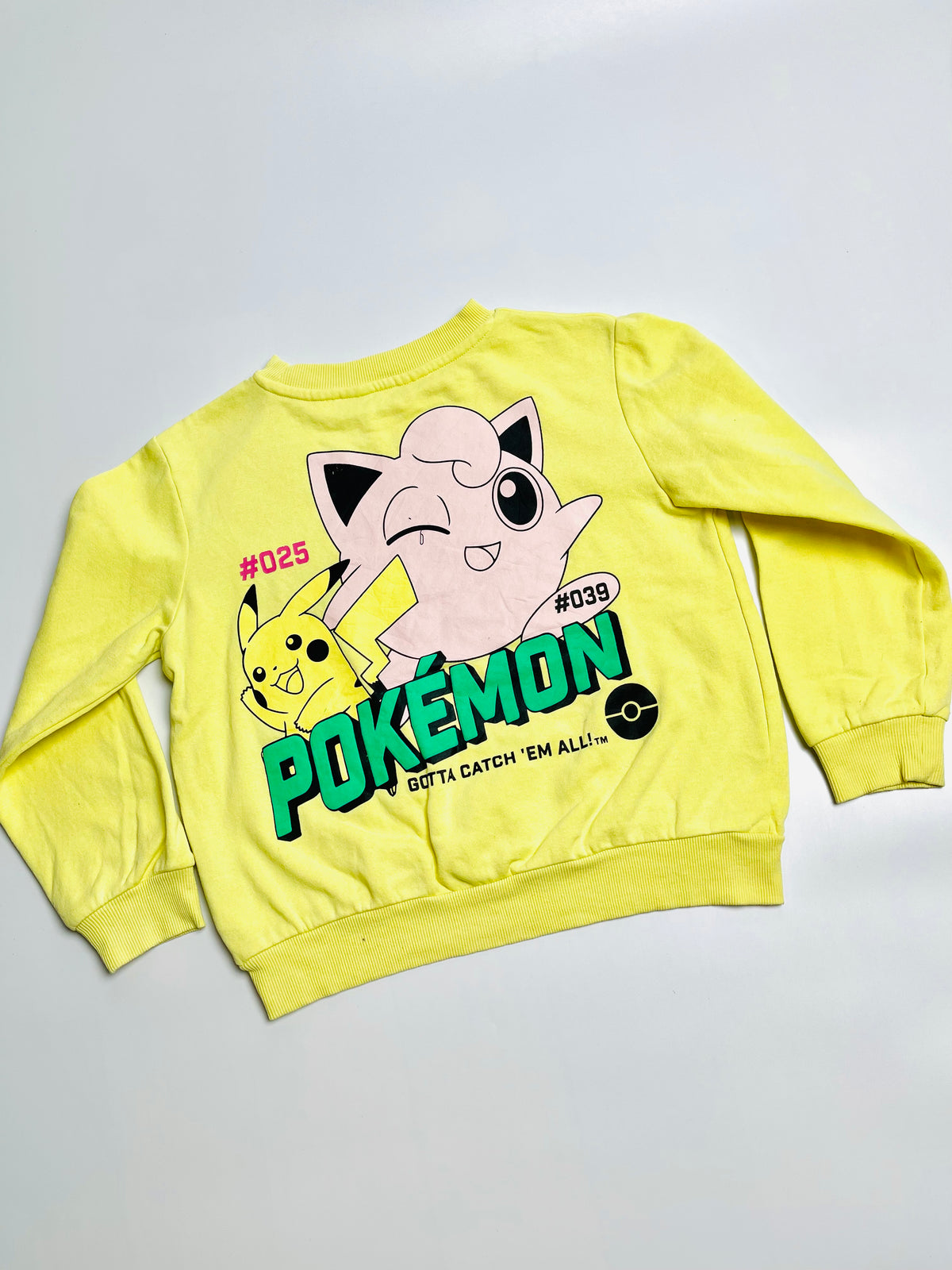 Pokémon Pikachu & Jigglypuff Sweatshirt – Yellow