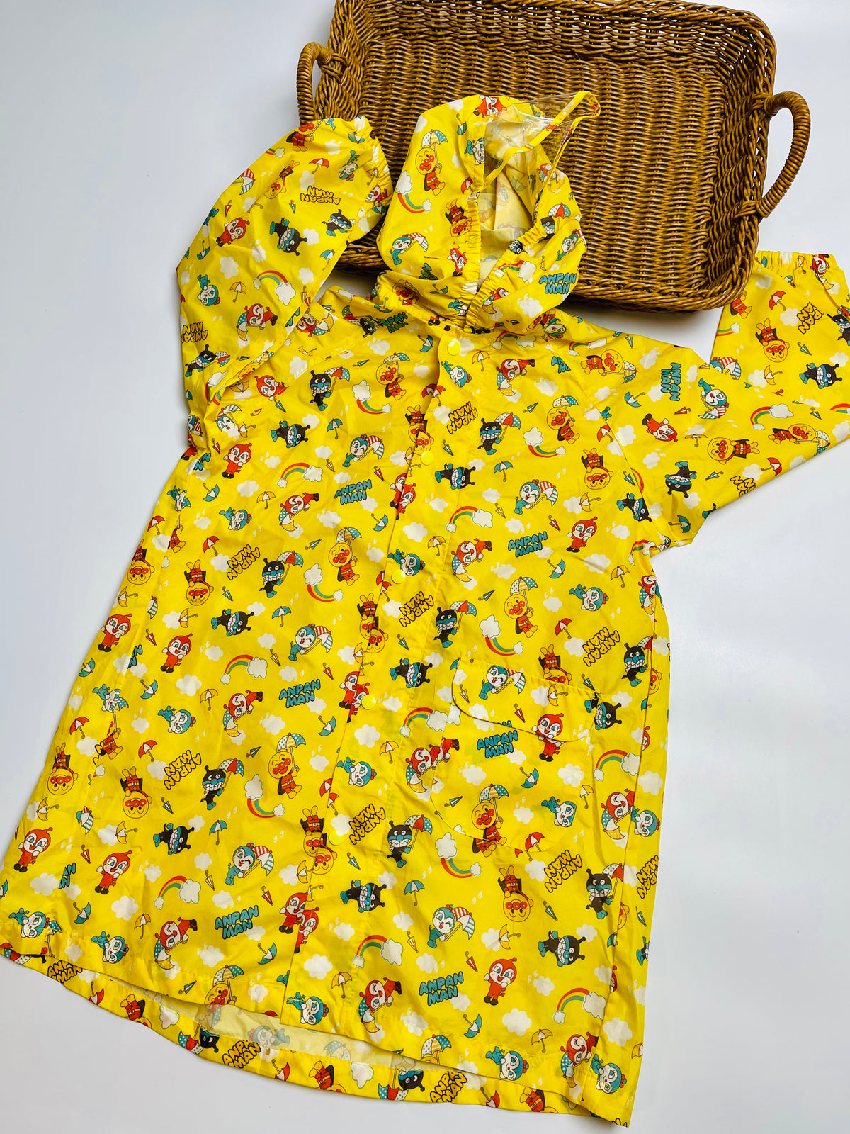 Anpanman Character Raincoat – Yellow