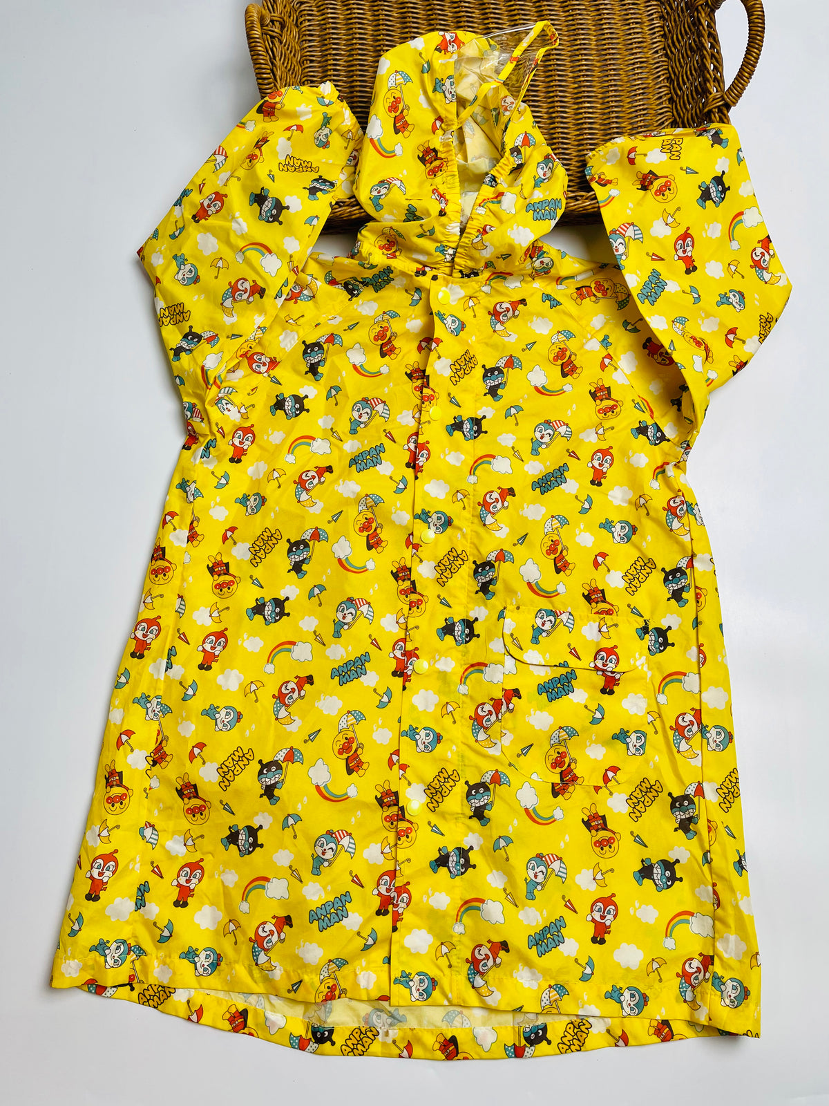 Anpanman Character Raincoat – Yellow