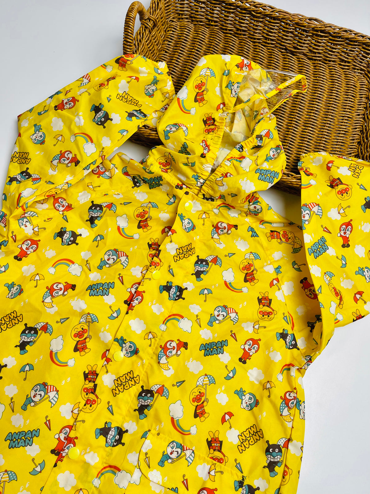 Anpanman Character Raincoat – Yellow
