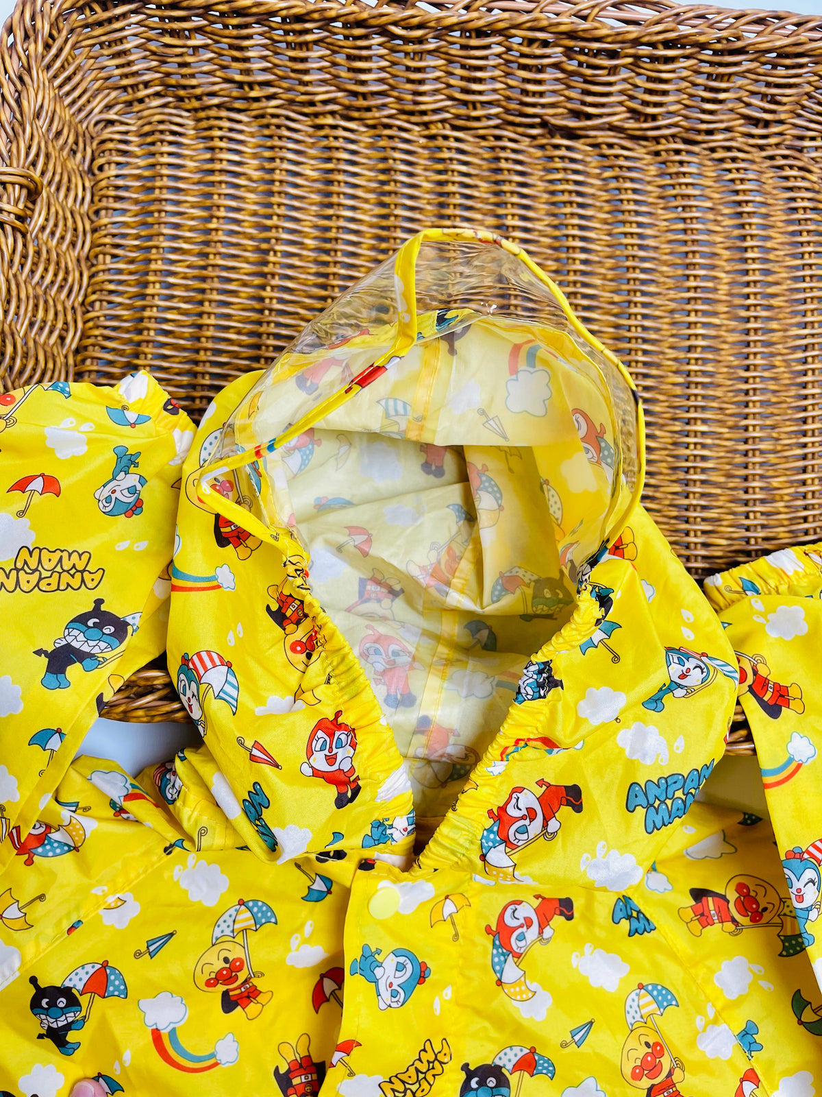 Anpanman Character Raincoat – Yellow