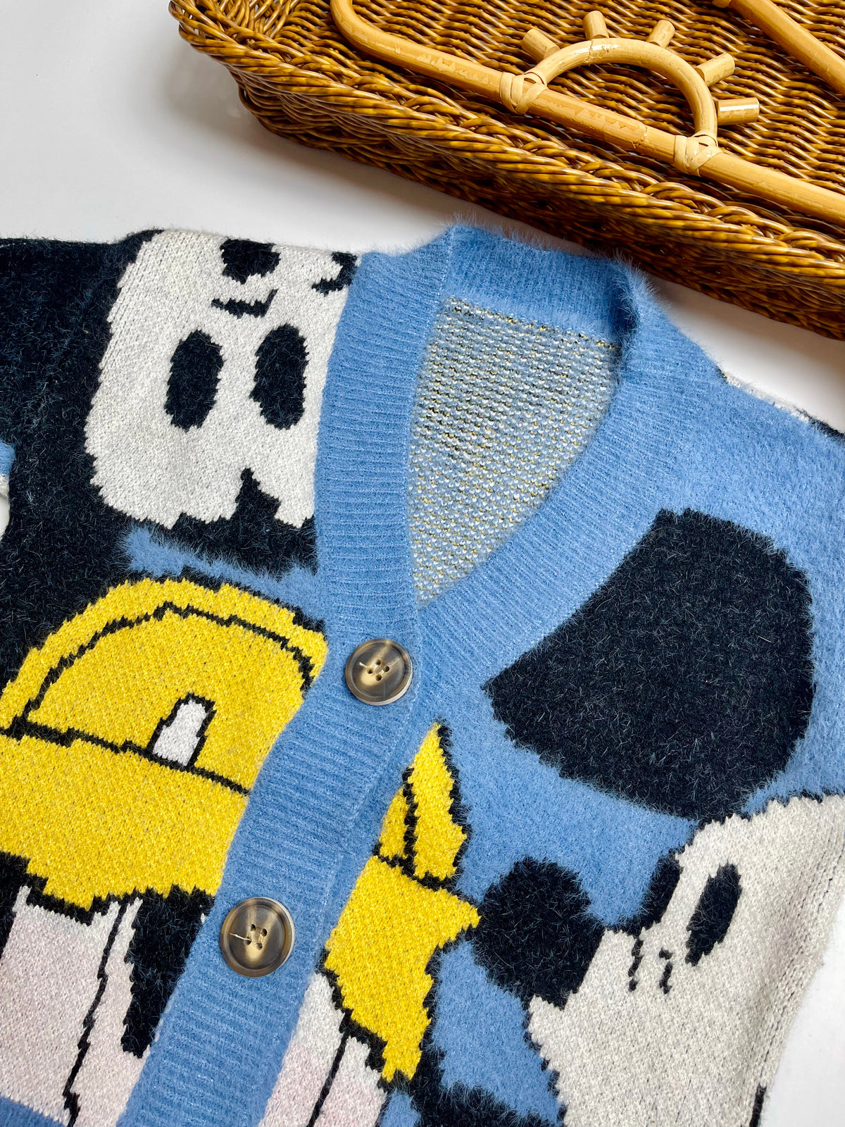 Mickey Mouse Character Knit Cardigan