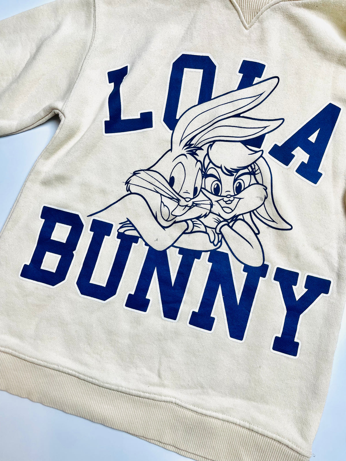 Looney Tunes Lola & Bugs Bunny Hoodie – Cream