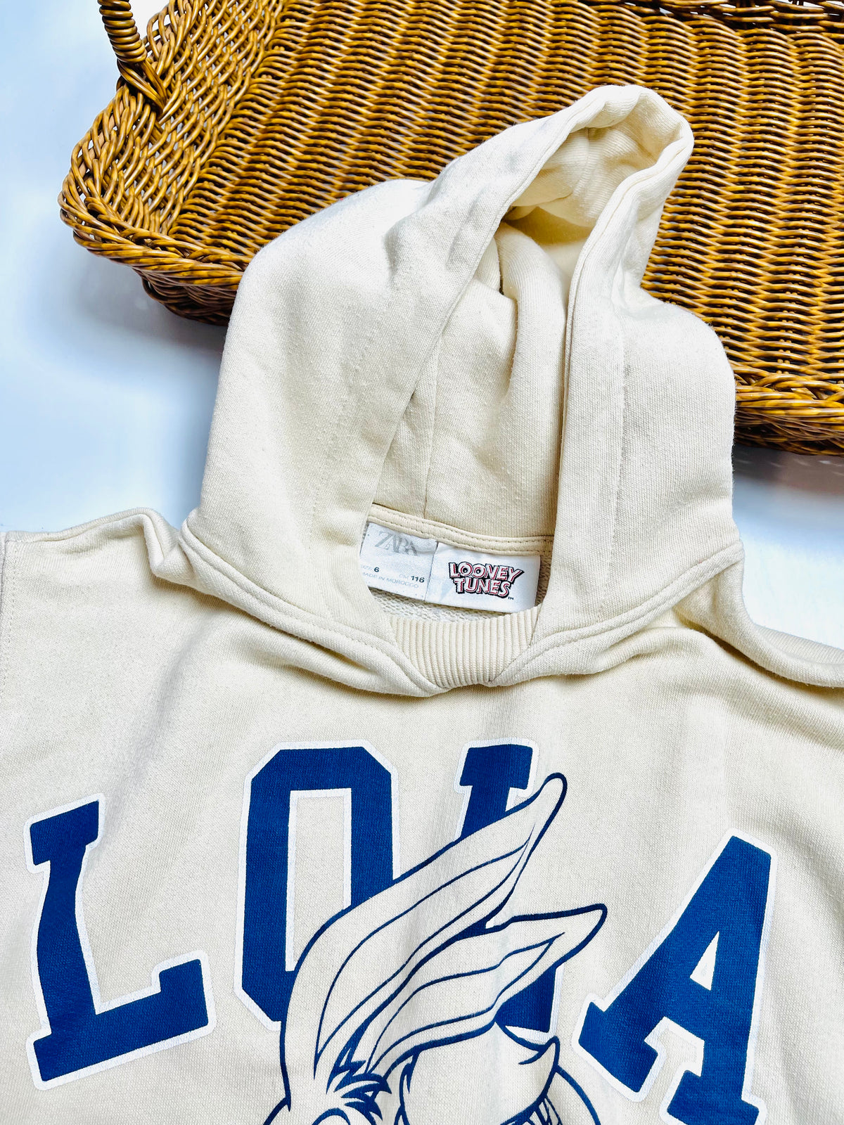 Looney Tunes Lola & Bugs Bunny Hoodie – Cream