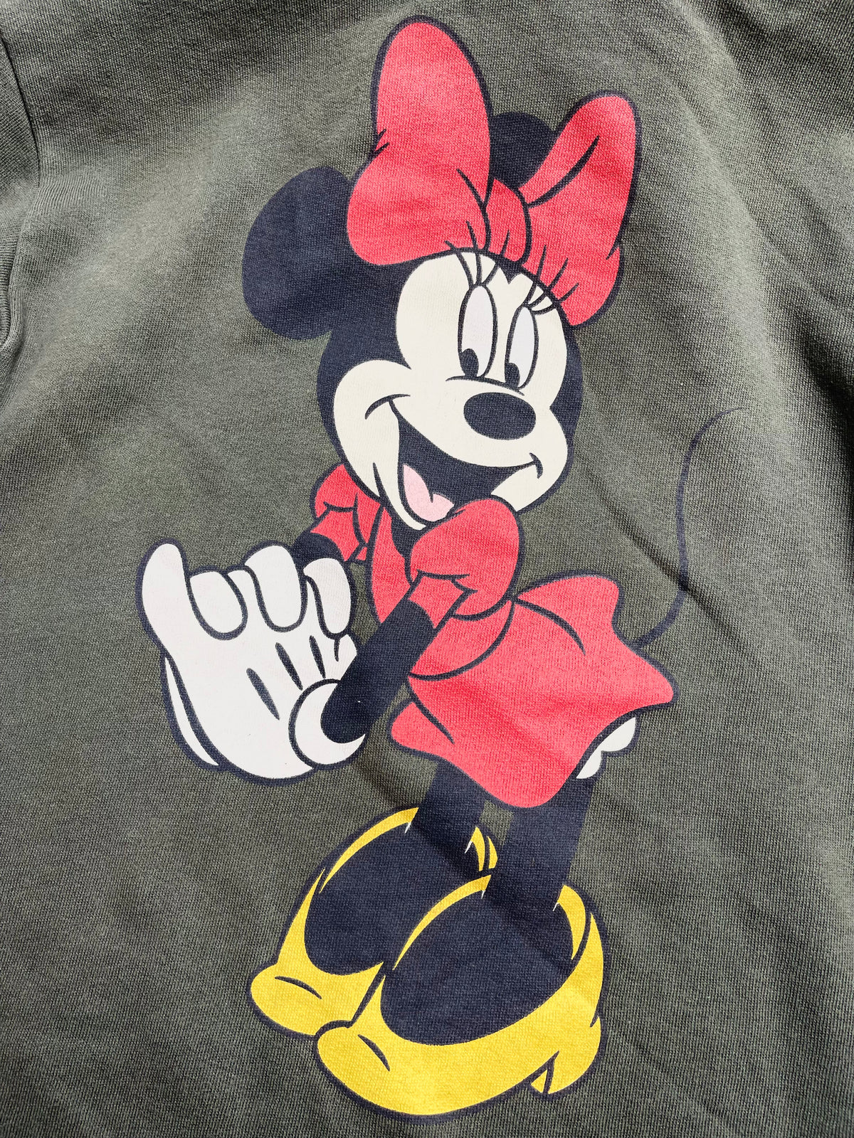 ZARA x Disney Minnie Mouse Olive Green Oversized Hoodie | Kids