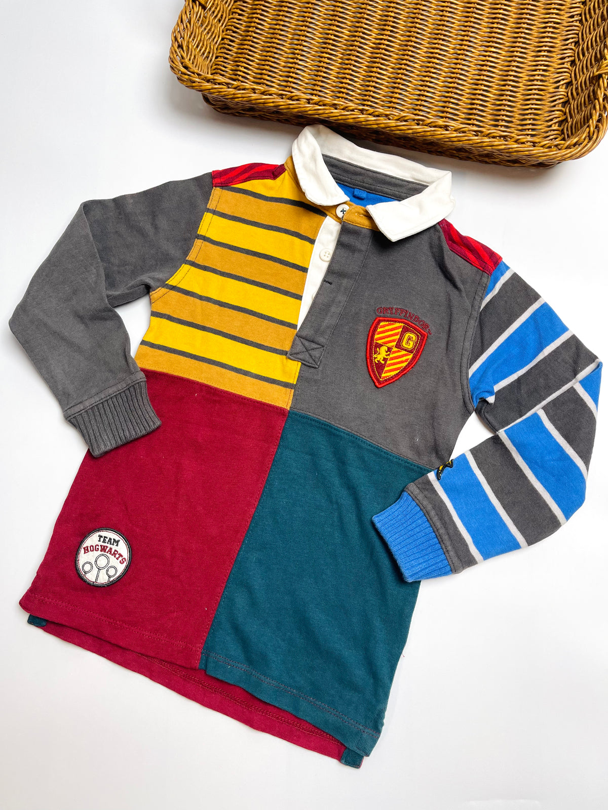 Harry Potter Gryffindor Colorblock Rugby Shirt