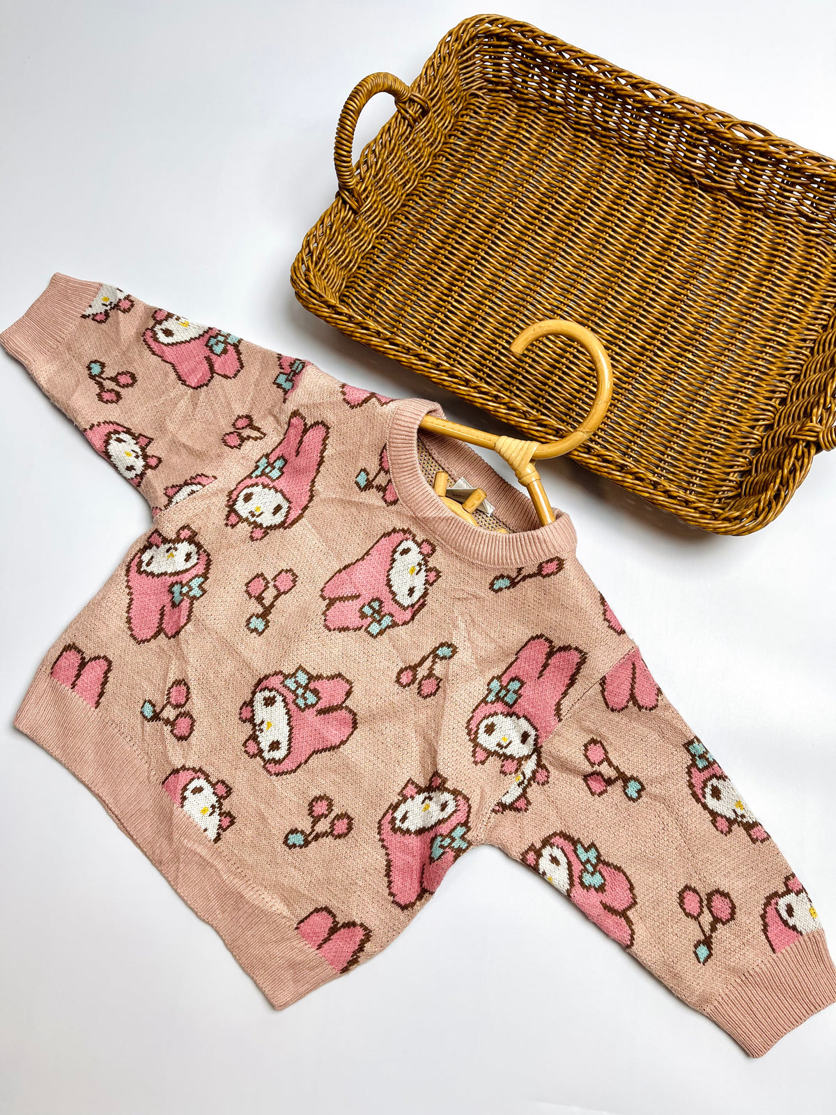 Sanrio Character Knit Romper – Dusty Pink