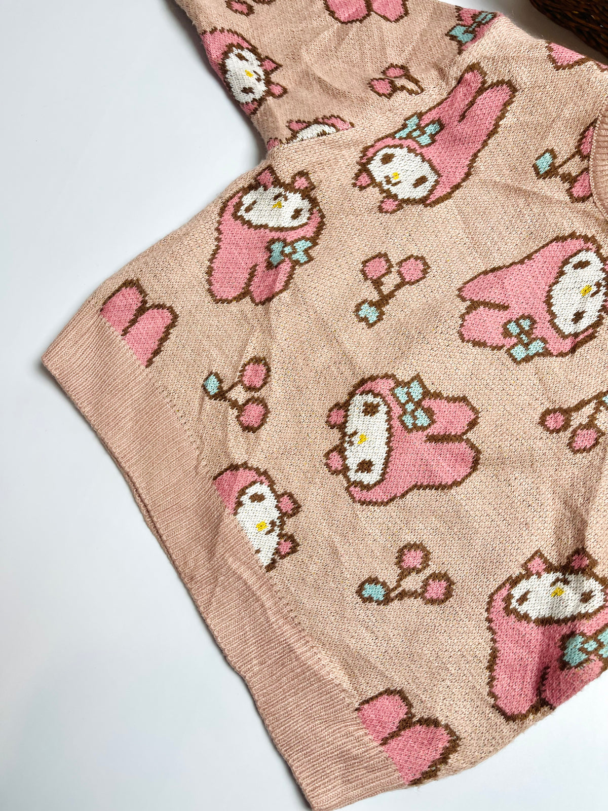 Sanrio Character Knit Romper – Dusty Pink