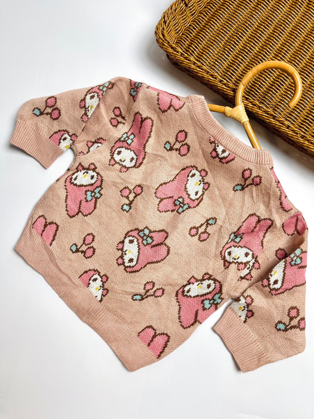 Sanrio Character Knit Romper – Dusty Pink