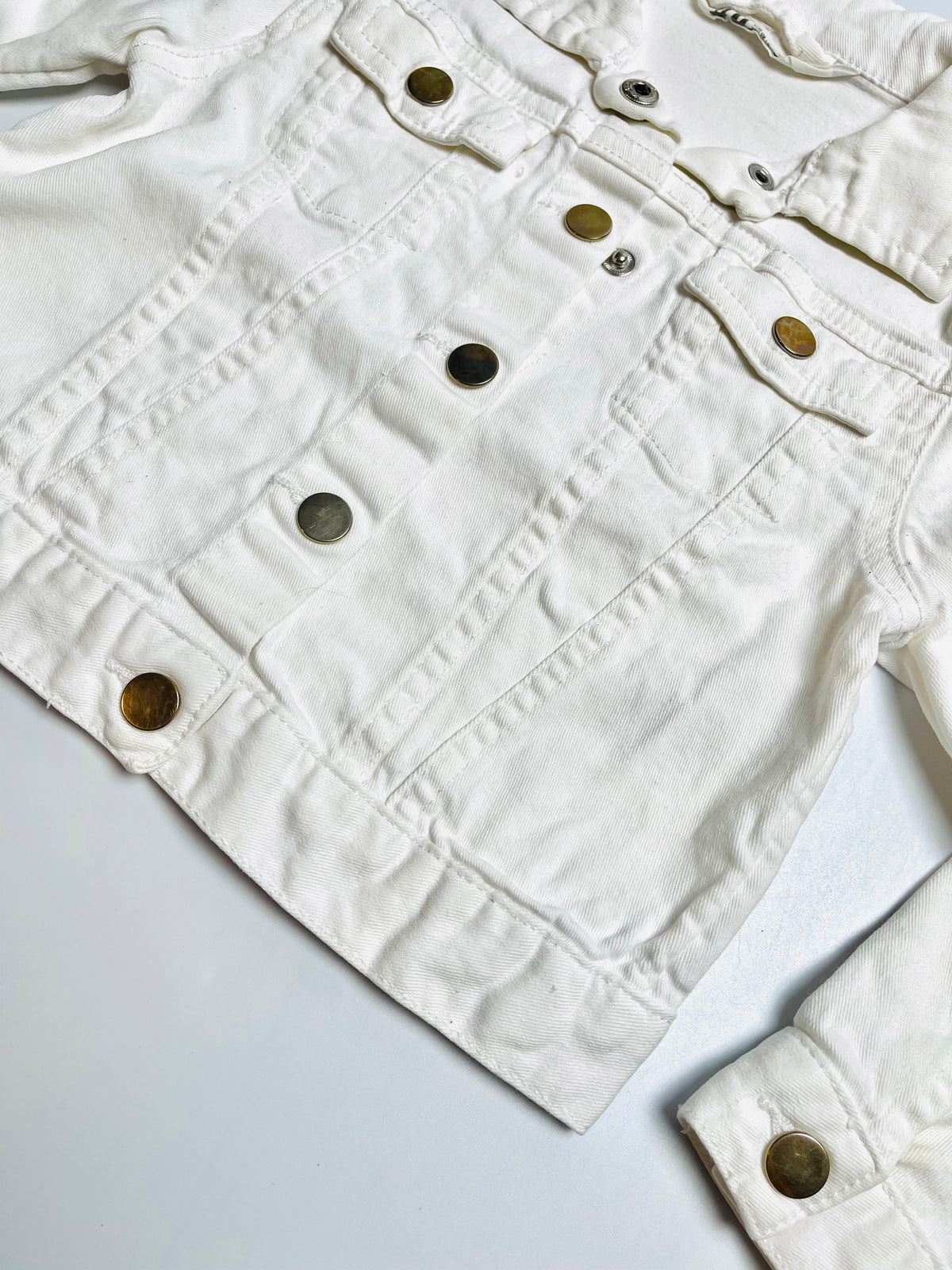 H&M Kids Classic White Denim Jacket