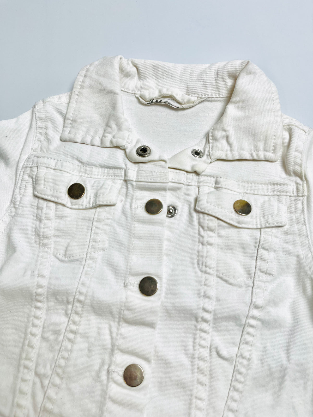 H&M Kids Classic White Denim Jacket