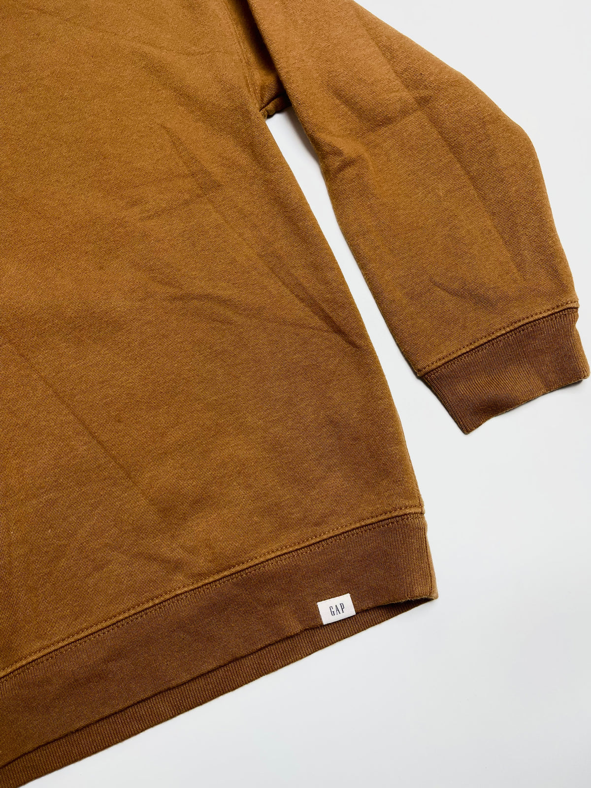 GAP Kids Mustard Brown Quarter-Zip Sweatshirt