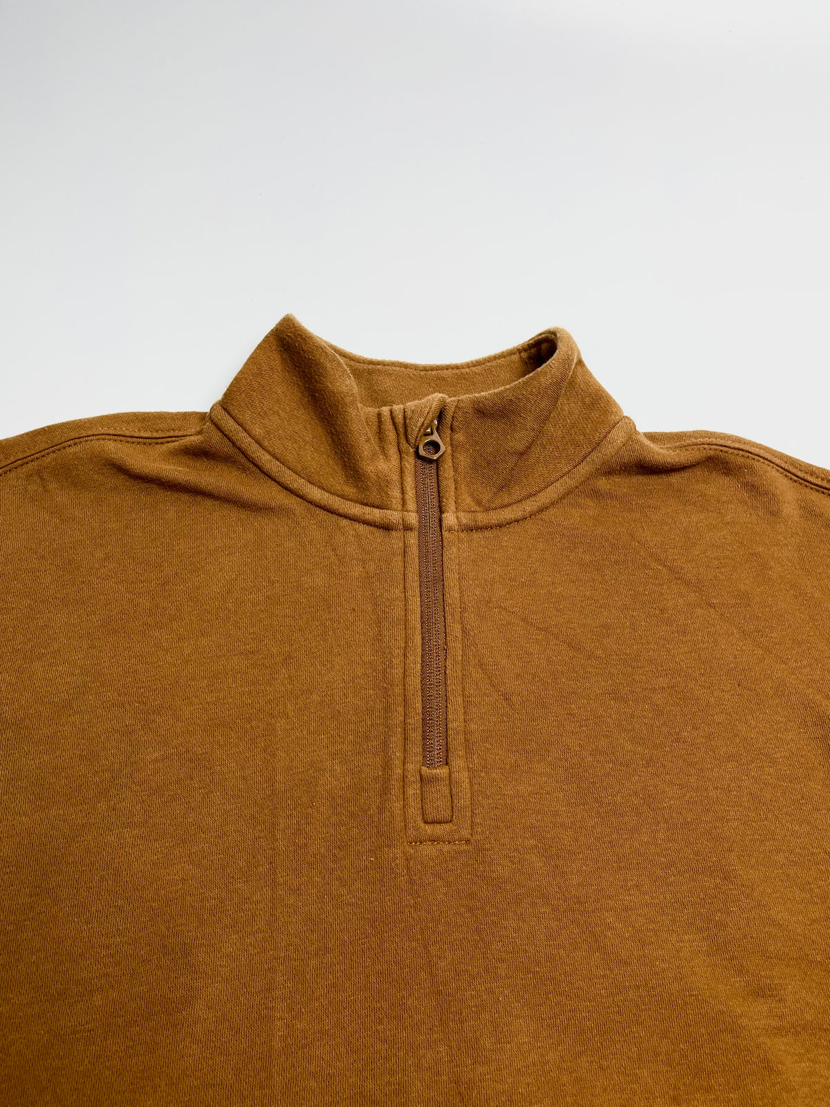 GAP Kids Mustard Brown Quarter-Zip Sweatshirt