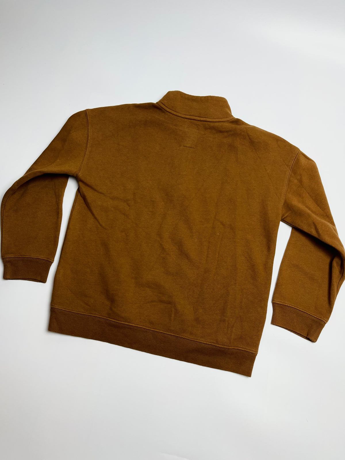 GAP Kids Mustard Brown Quarter-Zip Sweatshirt